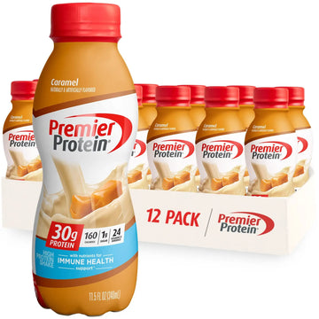 Premier Liquid Protein Shake, Caramel, 30g Protein, 1g Sugar, 24 Vitamins & Minerals Premier Protein Au supplements