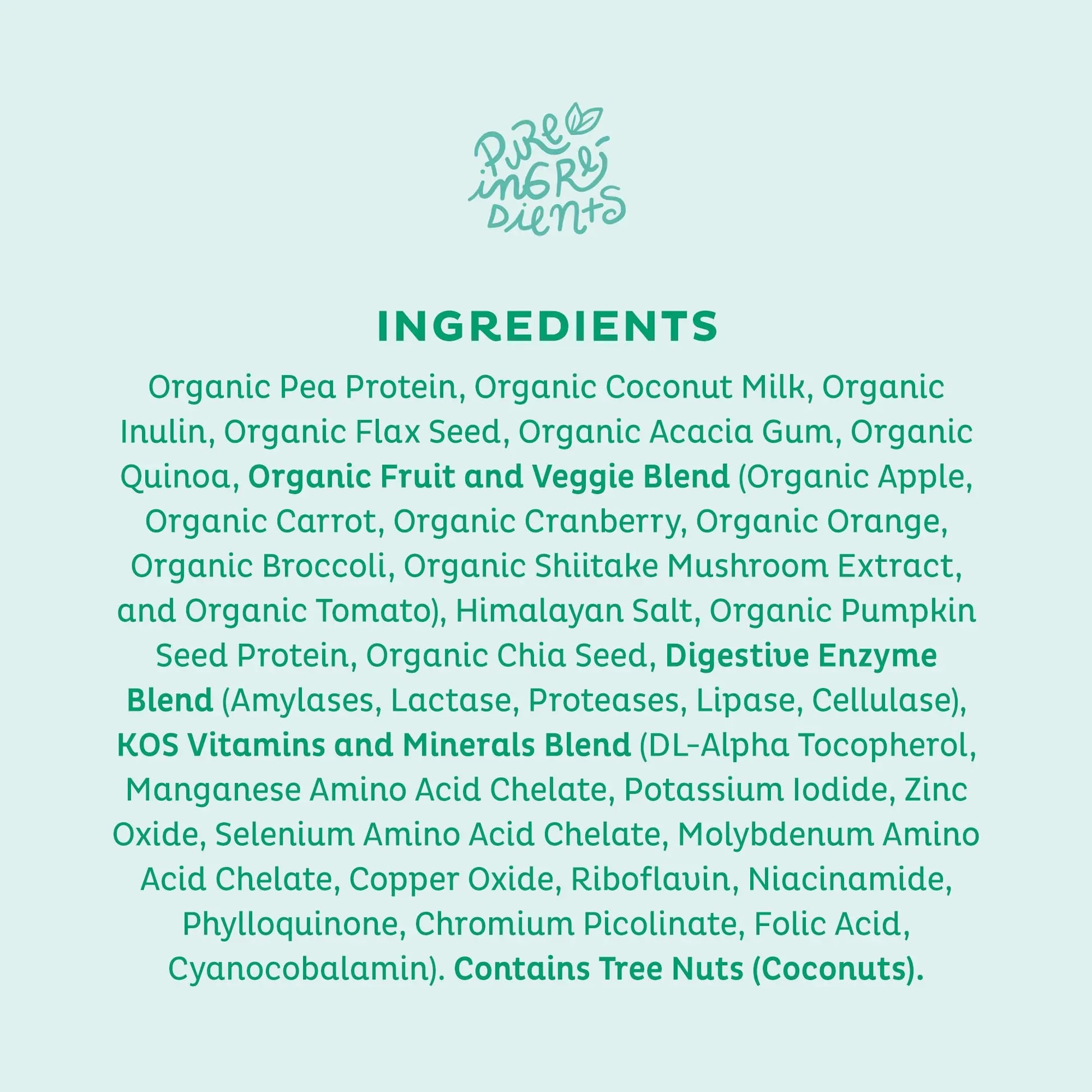 KOS Vegan Protein Powder, Unflavored & Unsweetened - Low Carb Pea Protein Blend KOS Au supplements