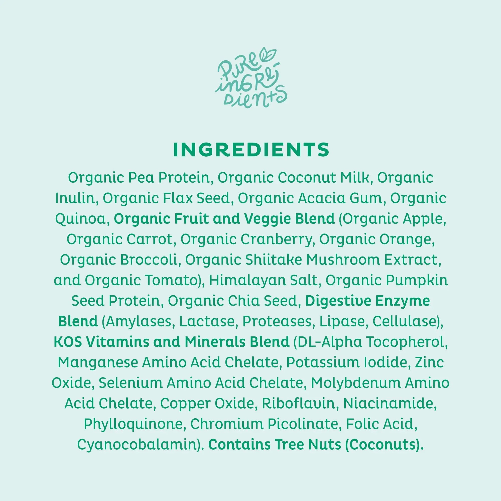 KOS Vegan Protein Powder, Unflavored & Unsweetened - Low Carb Pea Protein Blend KOS Au supplements