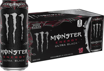 Monster Energy Ultra Black, Sugar Free Energy Drink, 16 Ounce (Pack of 15) Monster Energy Au supplements