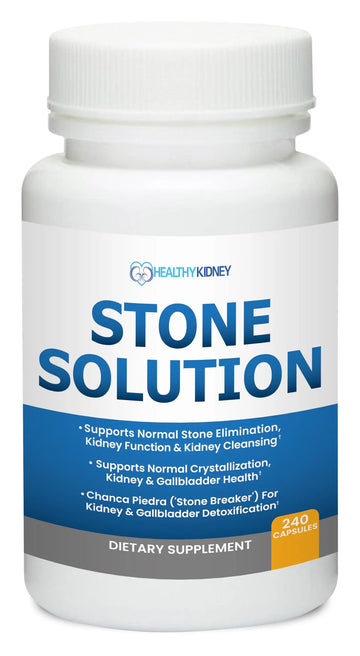 Stone Solution Capsules- Natural Dissolver, Kidney Stone Support & Kidney Cleanser Chanca Piedra Stone Breaker Gallbladder Cleanse, Flush & Stop Recurrence, Stone Relief 60 Servings Kidney Restore Au supplements