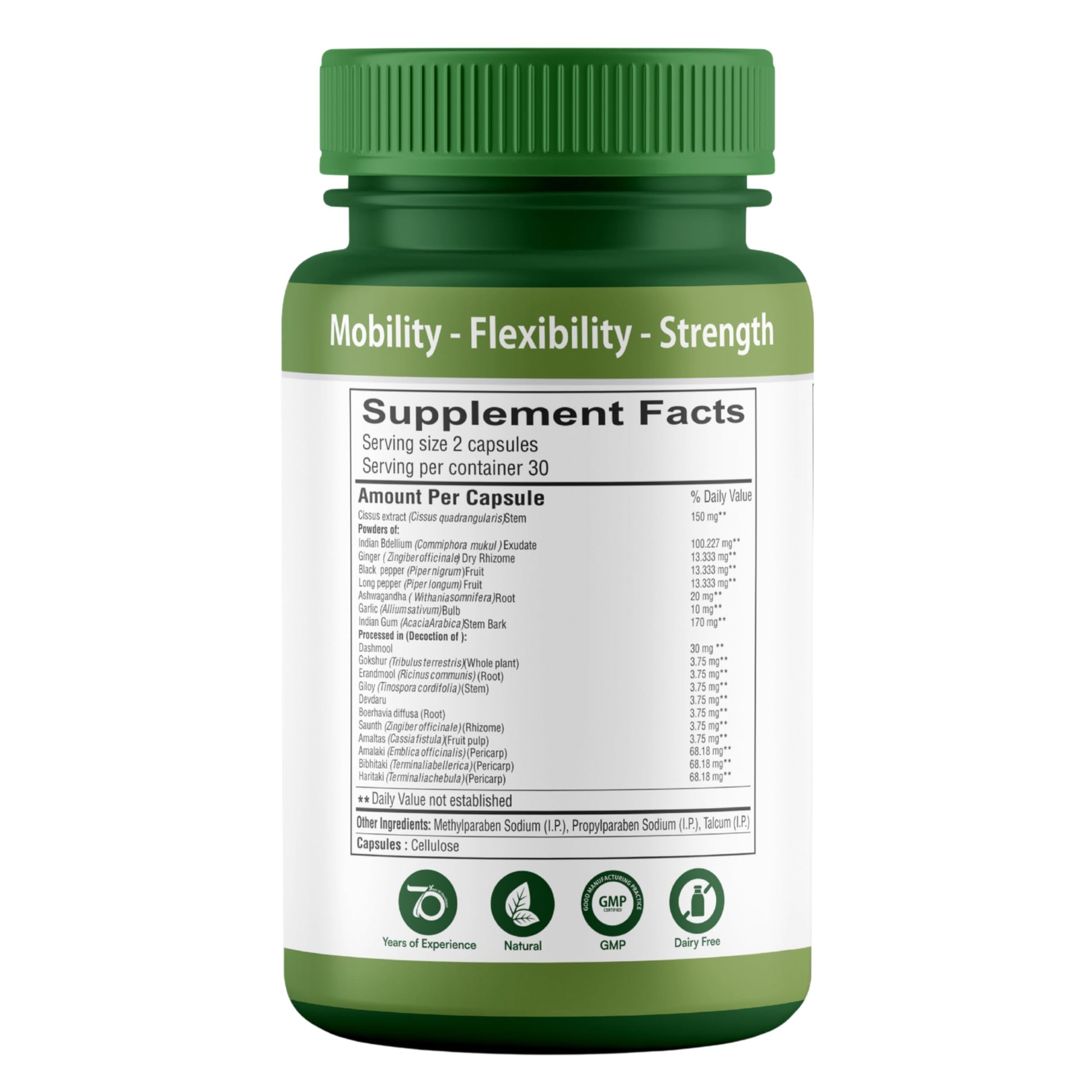 SHREE DHANWANTRI HERBALS SDH Bonartho | Bone & Joint Support Supplement | Move with Comfort & Ease | 60 Caps (1 Mon Supply) SHREE DHANWANTRI HERBALS Au supplements