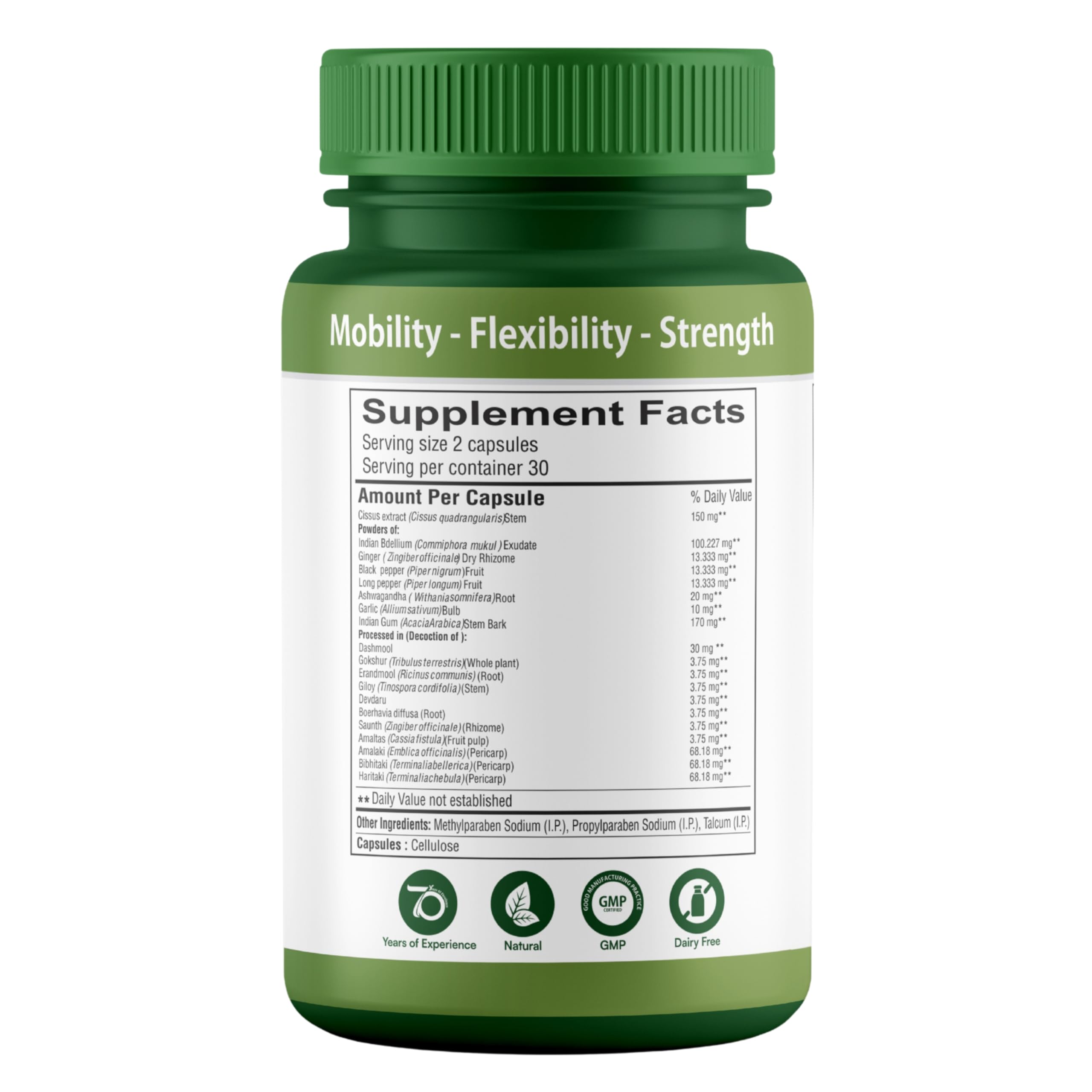 SHREE DHANWANTRI HERBALS SDH Bonartho | Bone & Joint Support Supplement | Move with Comfort & Ease | 60 Caps (1 Mon Supply) SHREE DHANWANTRI HERBALS Au supplements