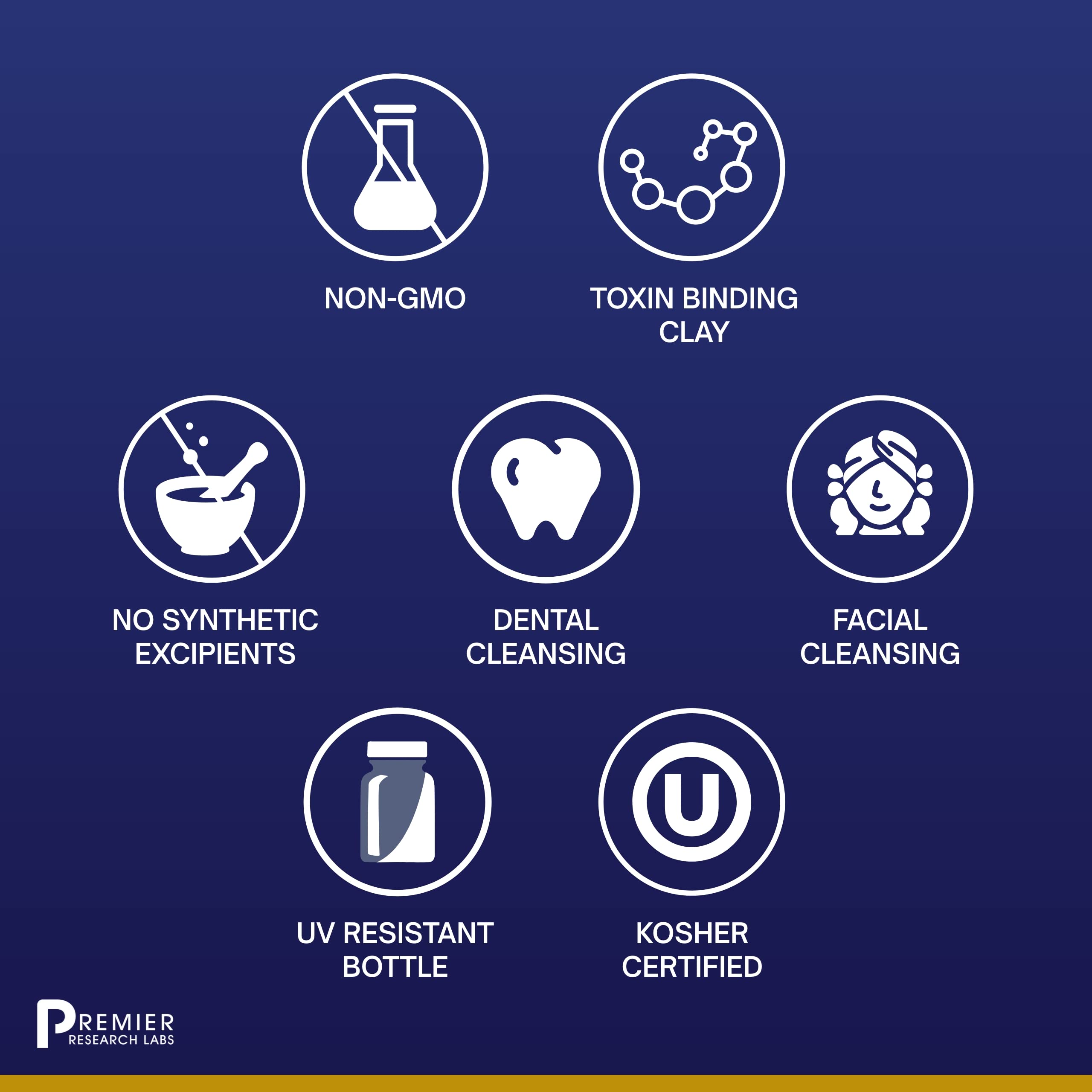 Premier Research Labs Medi-Dental Pack - Detoxifying Volcanic Clay - Dental & Body Cleansing - With Calcium Smectites Silica & Mineral Oxides - 5 oz Premier Research Labs Au supplements