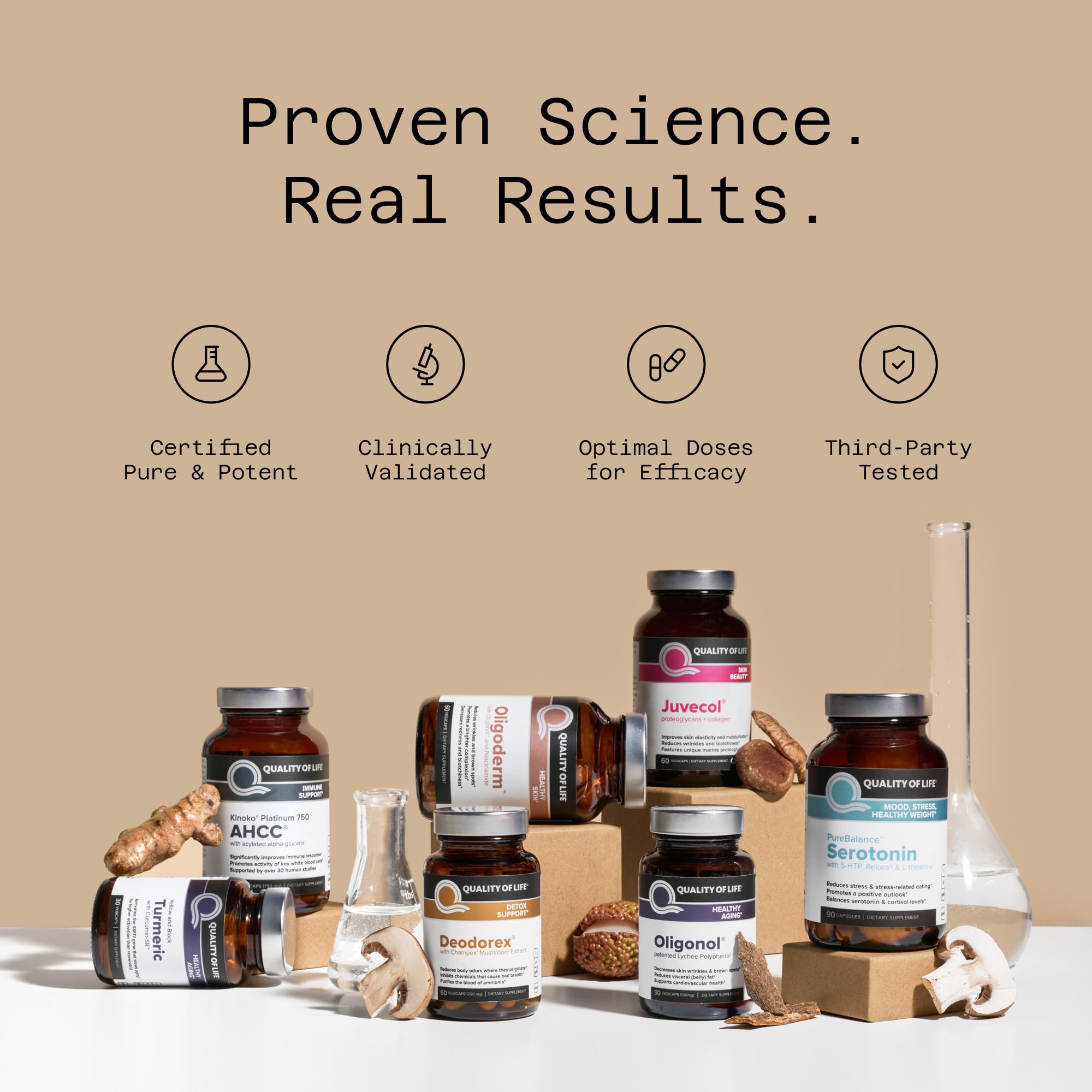Quality of Life Pure Balance Serotonin Premium–Helps Boost Serotonin & Cortisol Levels - Includes 5-HTP, Venetron, Sensoril, Vitamin D3 & L-Theanine–60 Capsules Quality of Life Au supplements