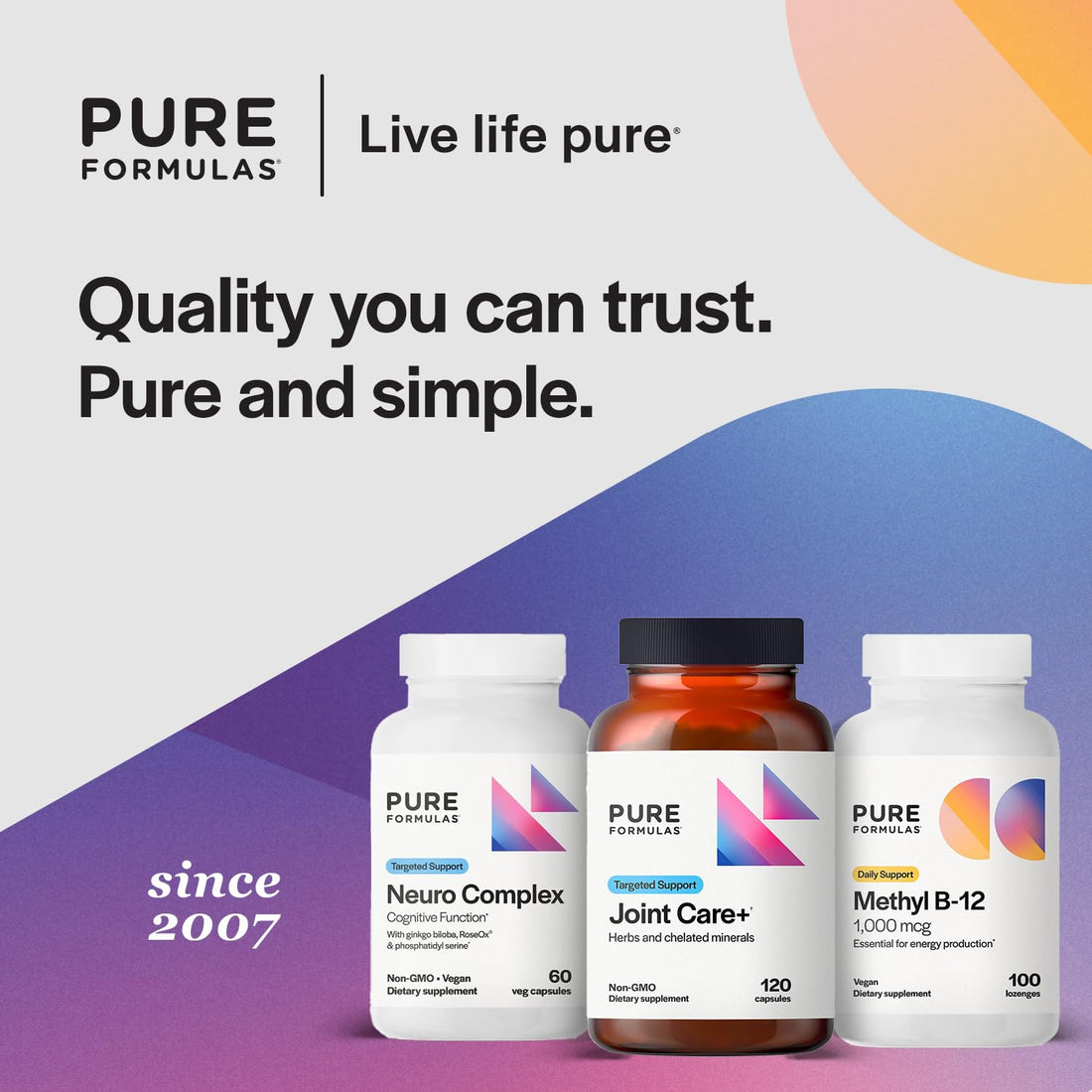 PureFormulas Joint Care + - Premium Joint Support Supplement with Hyaluronic Acid, Glucosamine, MSM, Green Lipped Mussel, Turmeric & More - Non-GMO Formula for Adults (120 Capsules) PureFormulas Au supplements