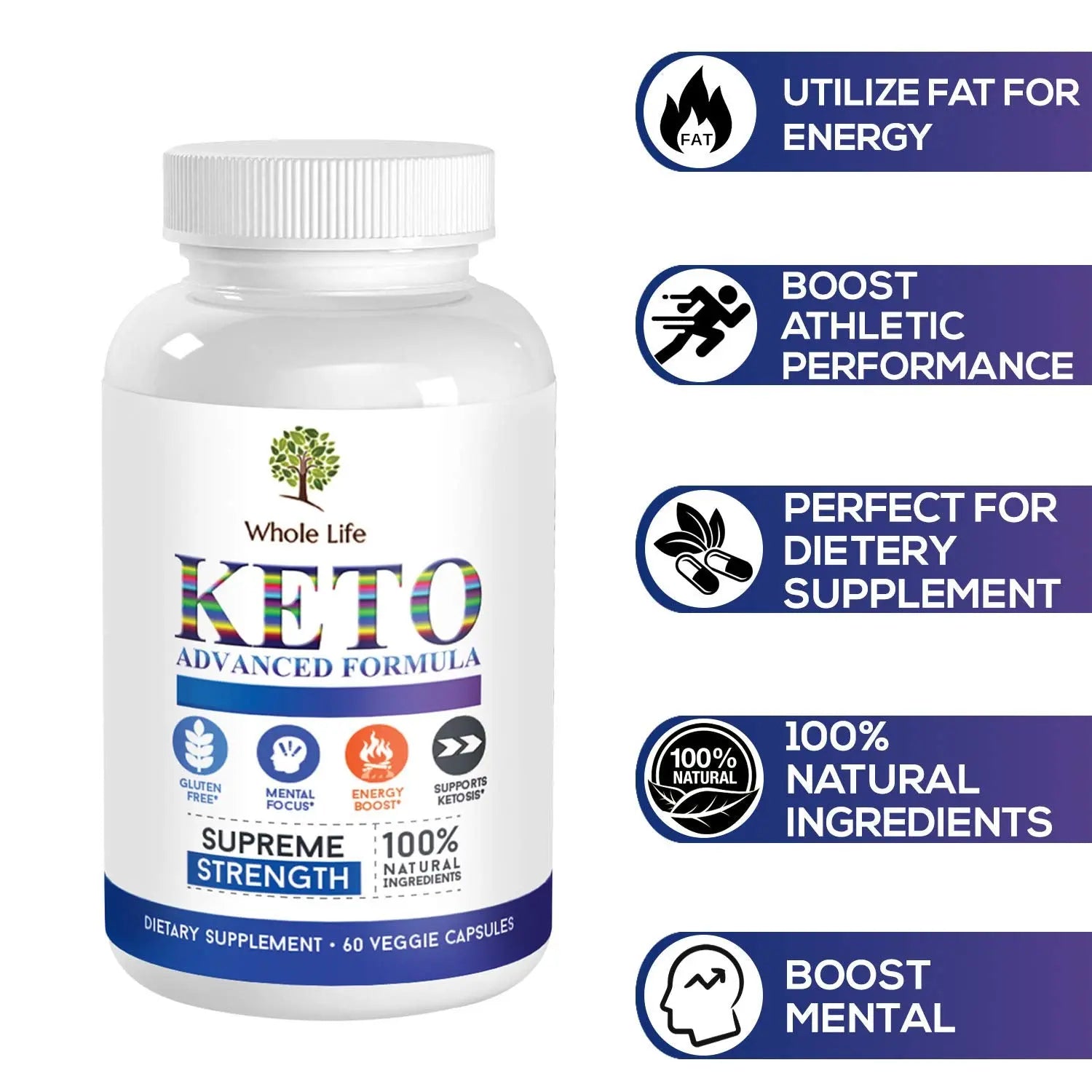 WHOLE LIFE Keto Advanced Formula Diet BHB Pills - Ketogenic All Natural, Support WHOLE LIFE Au supplements