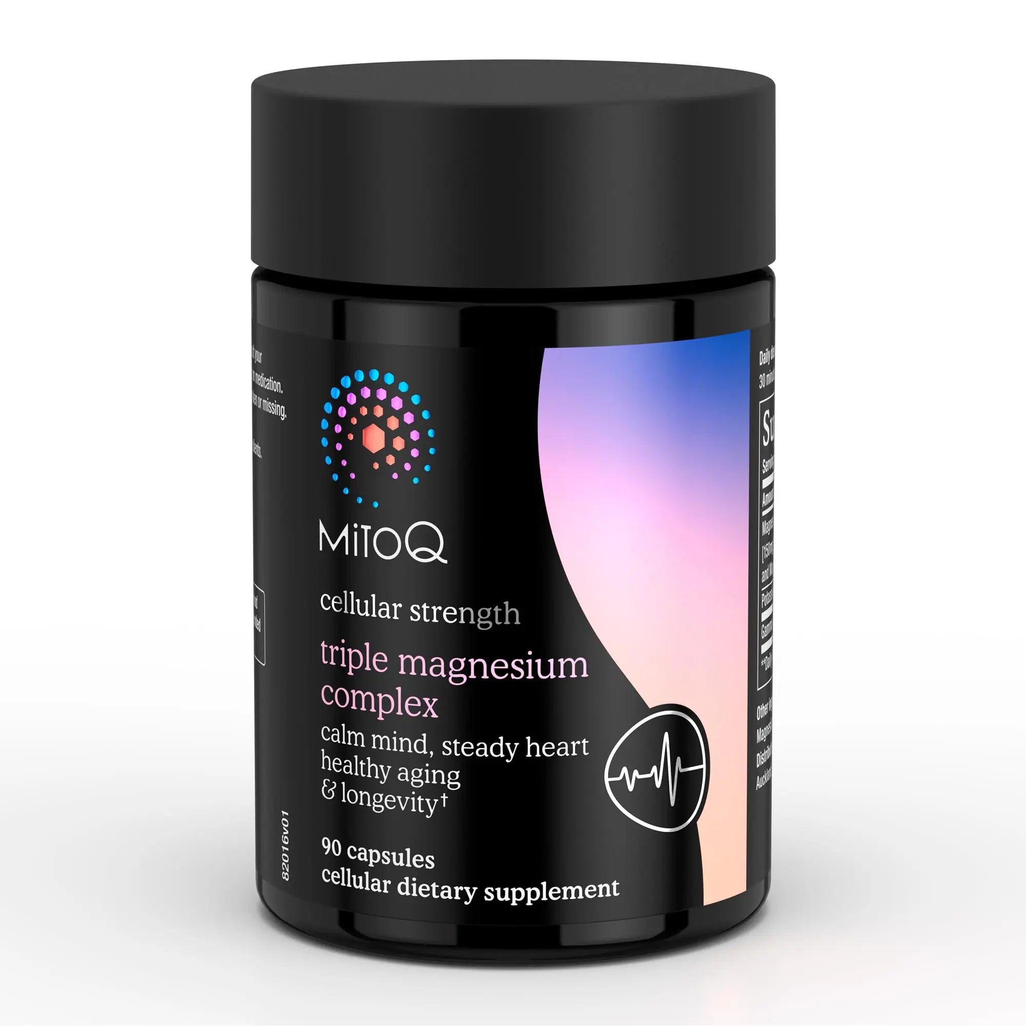 MitoQ Triple Magnesium Complex | Magnesium Glycinate, Taurinate, Oxide with GABA for Heart Health, Stress Management, & Deeper Sleep | High Absorption | 90 Capsules MitoQ Au supplements
