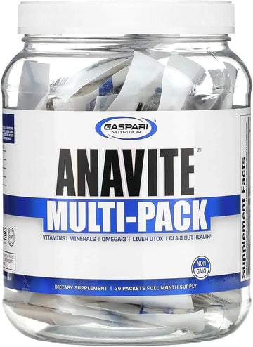 Gaspari Nutrition Anavite, Full Spectrum Multi-Vitamin Packs, Anavite Multivitamins, CLA, Omega 3s, Proven Gut, and Proven Liver Detox Gaspari Nutrition Au supplements