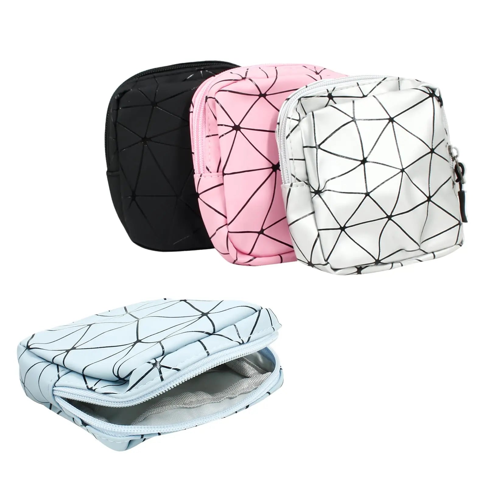 Uenhoy 4 Pcs Sanitary Napkin Storage Bags with Zipper, Portable Waterproof Menstrual Cup Uenhoy Au supplements