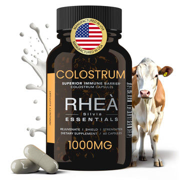 Rhea Bovine Colostrum Supplement for Women, Colostrum Capsules for Gut Health, Digestion, Bloating, Beauty, Immune Support, Bovine Colostrum for Humans, Colostrum Pills (60caps) RHEASILVIA Au supplements