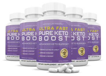 (5 Pack) Ultra Fast Pure Keto Boost Pills 1275MG New & Improved Formula Contains Apple Justified Laboratories Au supplements