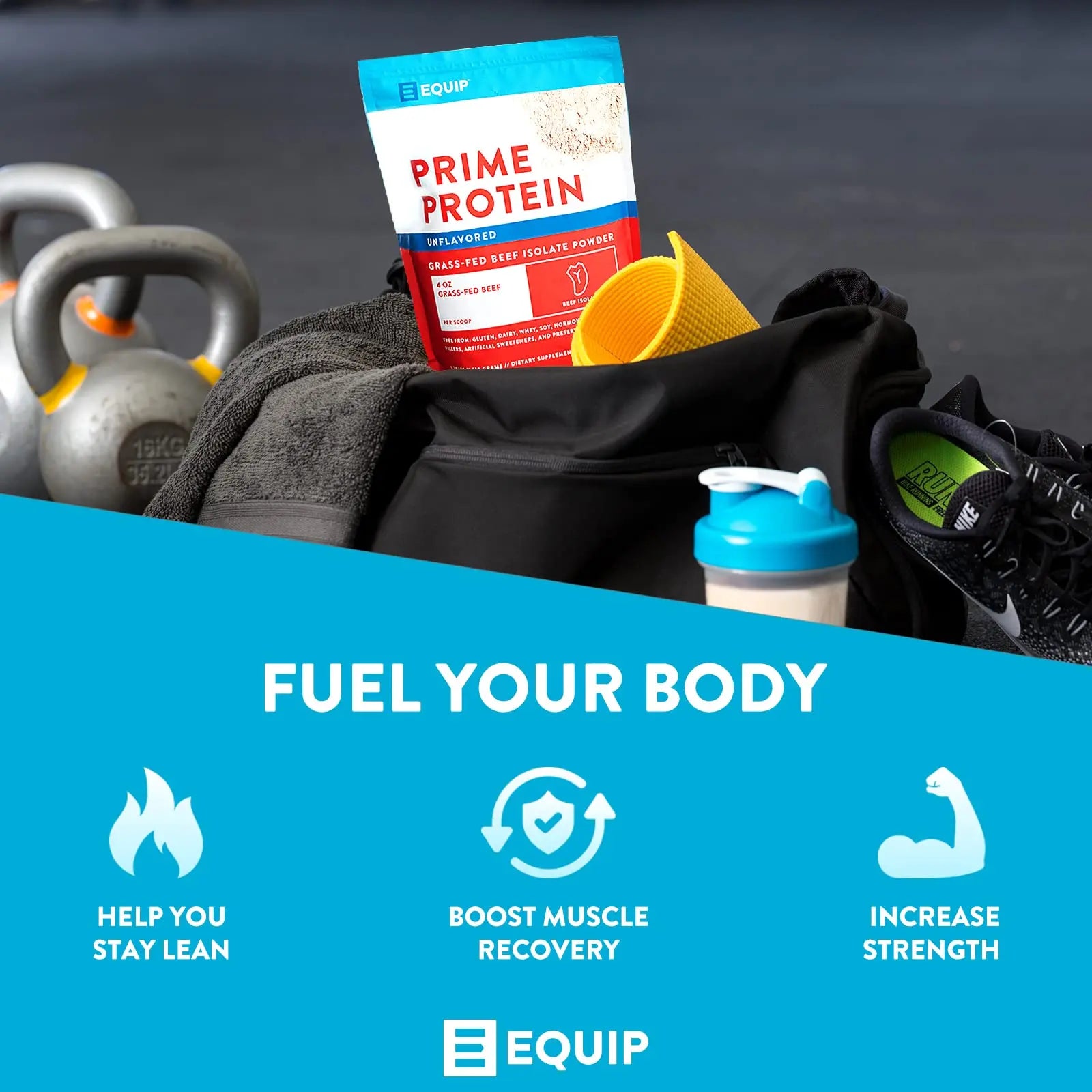 Equip Foods Prime Protein - Grass Fed Beef Protein Powder Isolate - Paleo and Keto Friendl Equip Au supplements