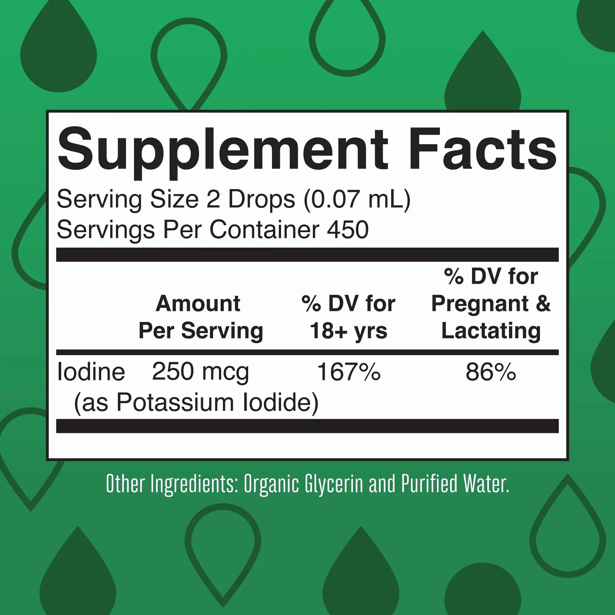 MaryRuth Organics Iodine Liquid Drops | Potassium Iodide | 1 Year Supply | 450 Servings | Thyroid Health | USDA Organic| MARYRUTH'S Au supplements