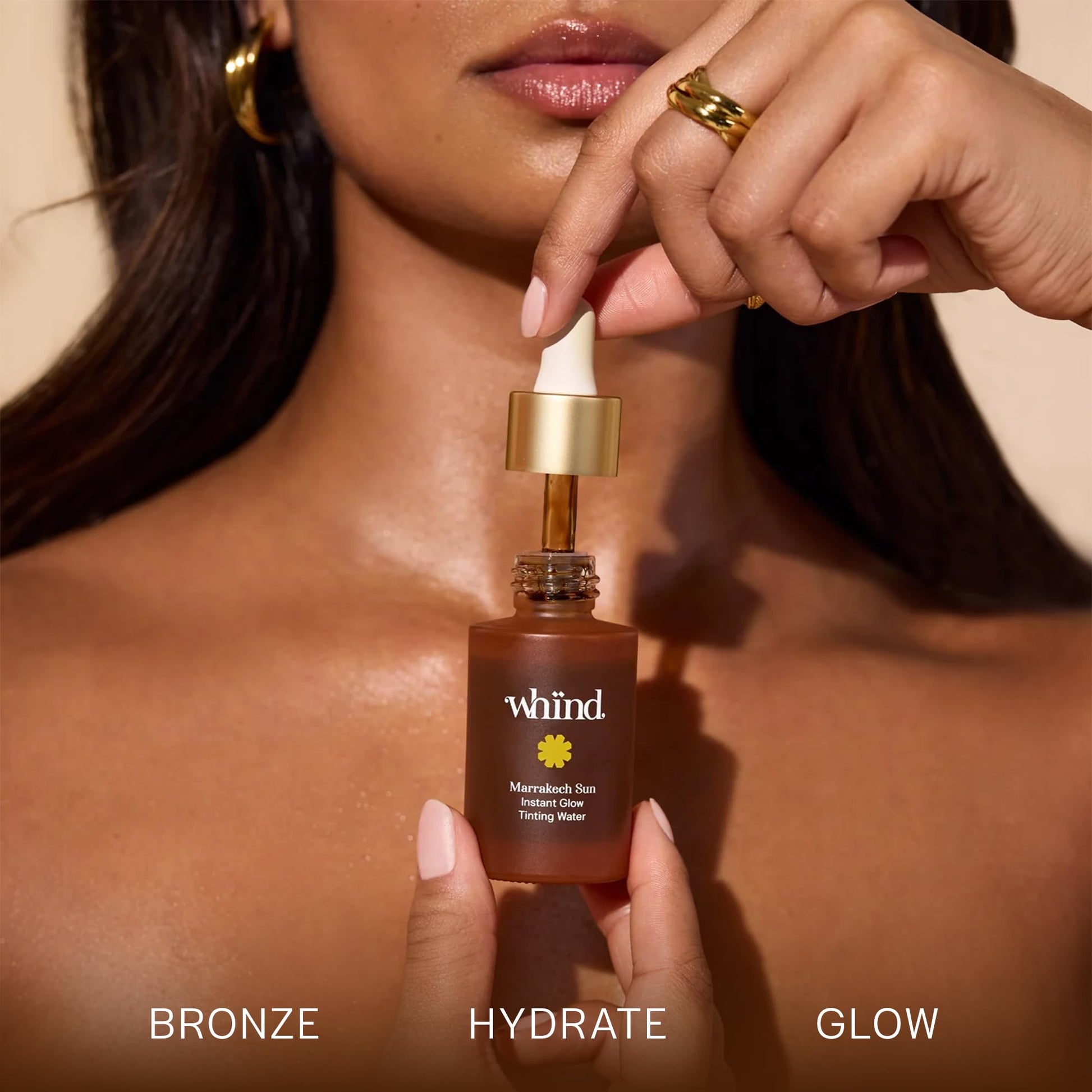 WHIND Marrakech Sun Tinting Water – Lightweight Self-Tanning Drops with Hyaluronic Acid & Glycerin for a Buildable Natural Glow – 30ml WHIND Au supplements