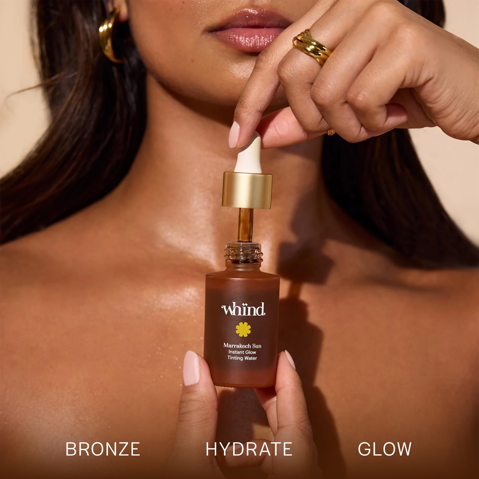 WHIND Marrakech Sun Tinting Water – Lightweight Self-Tanning Drops with Hyaluronic Acid & Glycerin for a Buildable Natural Glow – 30ml WHIND Au supplements
