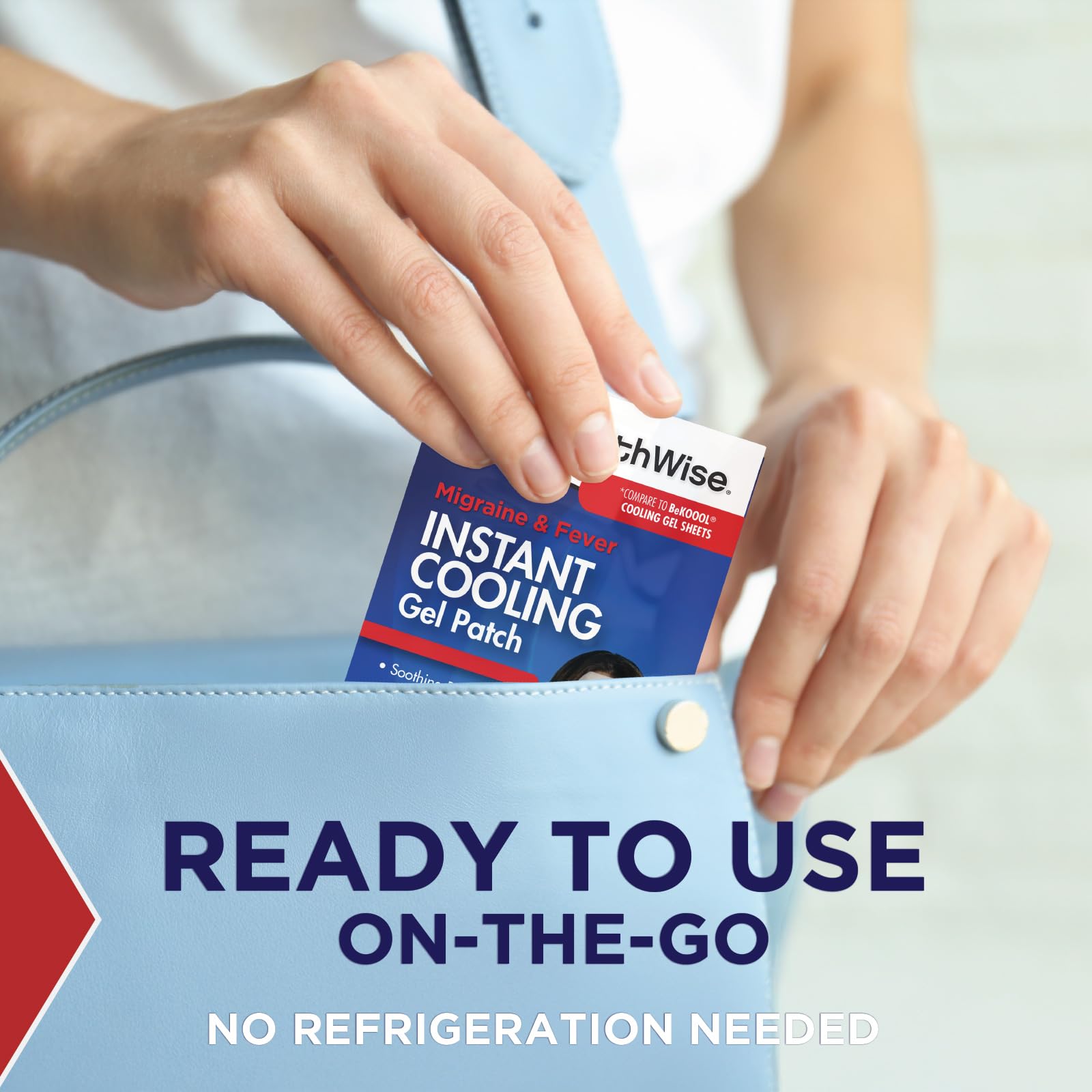 HealthWise Instant Cool Gel Patches | Migraine & Fever Relief | 12-Count | 4.75” x 2” | Soothing Menthol Vapors | Non-Medicated Formula HealthWise Au supplements