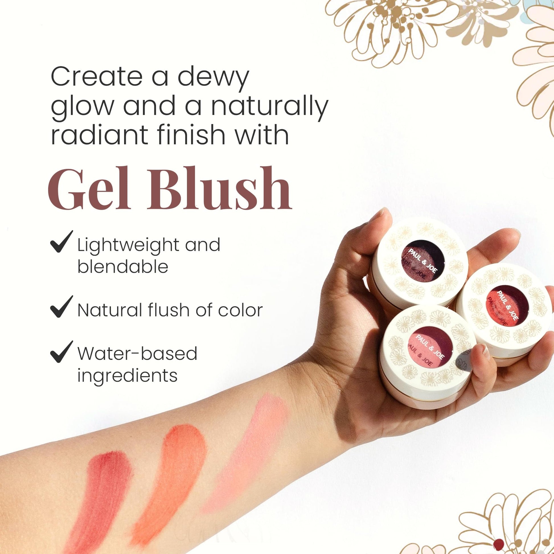 Paul & Joe Gel Blush, Bright and Buildable Blush Makeup, Water-Based Gel Makeup Blush with Hydrating Oils for Dewy, Radiant Finish, Garnet and Wine Red Cheek Tint, 05 Sommeliere, 0.71 oz Paul & Joe Au supplements