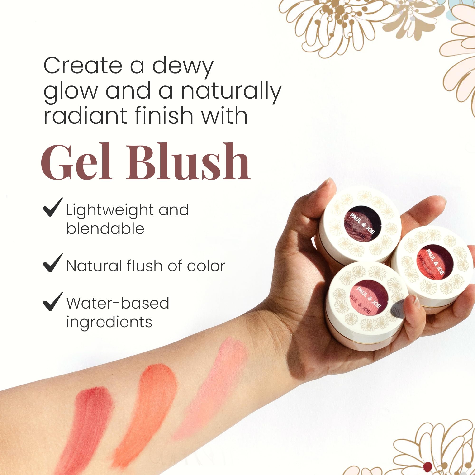 Paul & Joe Gel Blush, Bright and Buildable Blush Makeup, Water-Based Gel Makeup Blush with Hydrating Oils for Dewy, Radiant Finish, Garnet and Wine Red Cheek Tint, 05 Sommeliere, 0.71 oz Paul & Joe Au supplements