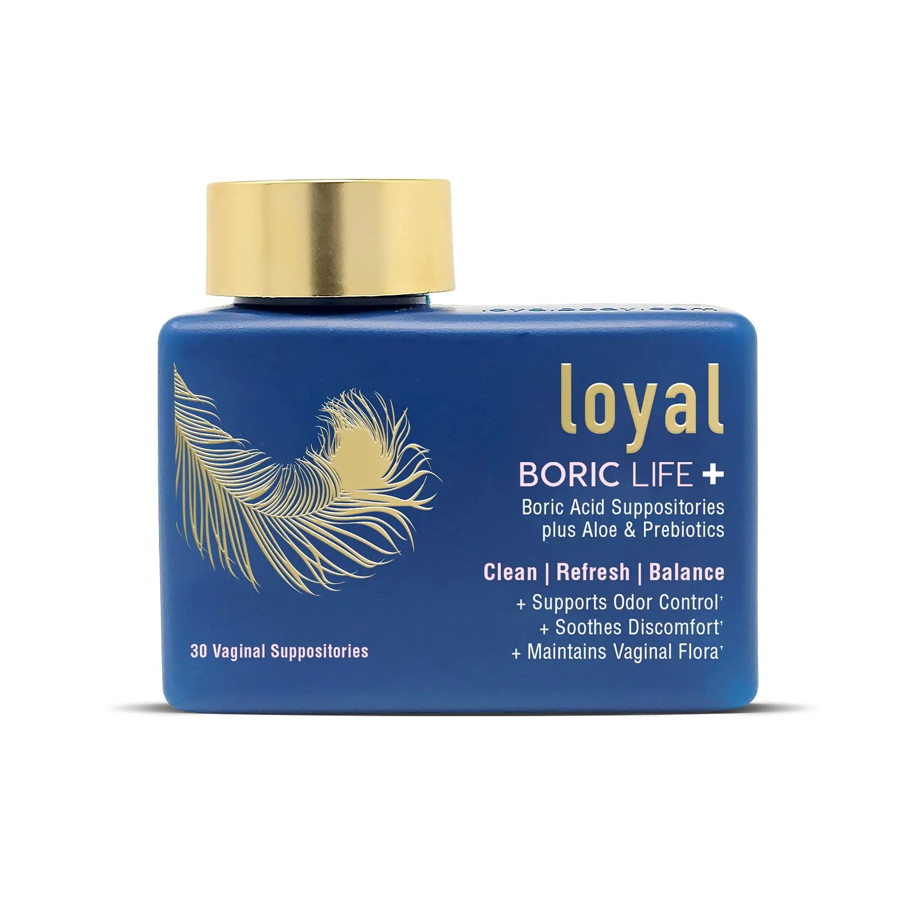 Loyal Boric Life Plus - Boric Acid Suppositories with Aloe & FOS - Supports Odor Control - Soothes Discomfort - Maintains Intimate Flora - Made in USA (30 Count) Loyal Au supplements