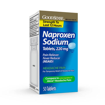 GoodSense Naproxen Sodium Tablets 220 Mg, Headache Pain, Blue, 50 Count GoodSense Au supplements