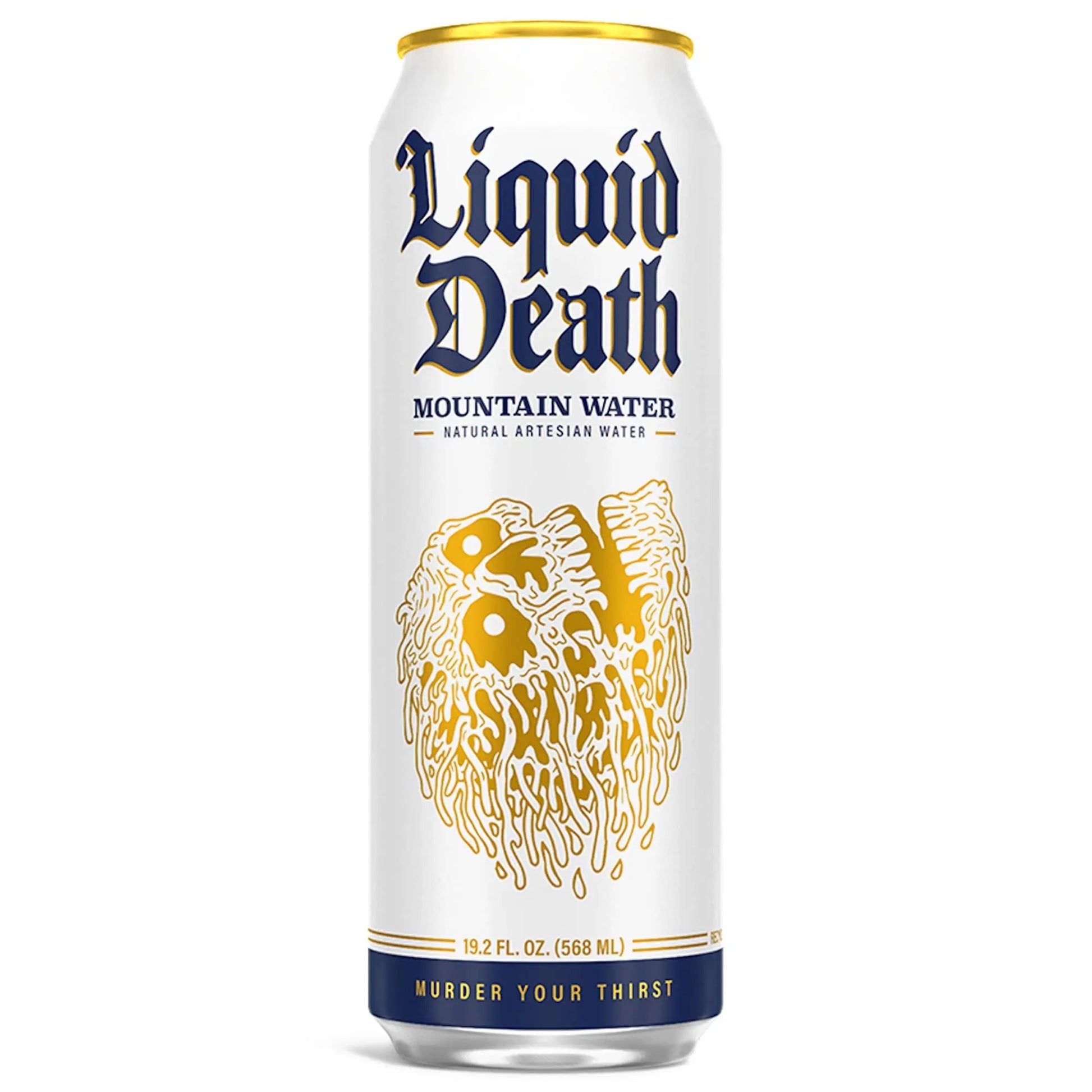 Liquid Death Still Mountain Water, 19.2 oz King Size Cans (8-Pack) Liquid Death Au supplements