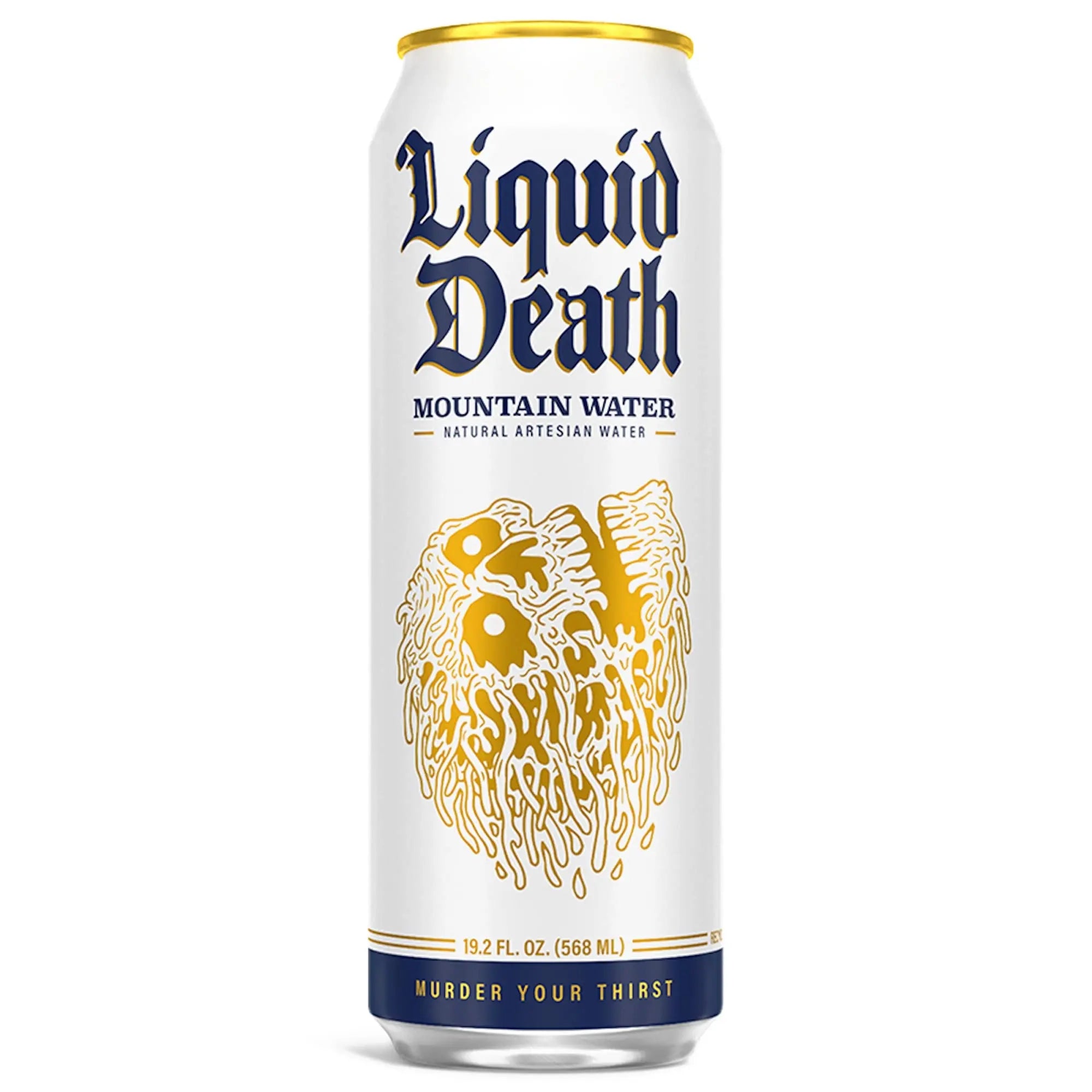 Liquid Death Still Mountain Water, 19.2 oz King Size Cans (8-Pack) Liquid Death Au supplements