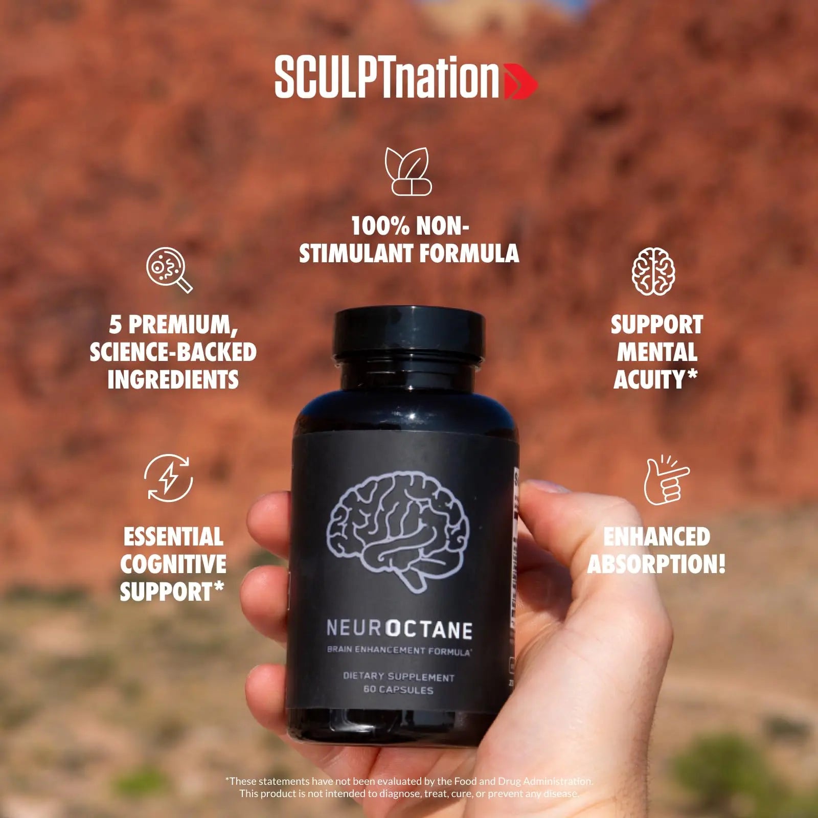 Sculpt Nation by V Shred Neuroctane Nootropic Brain Supplement for Concentration Sculpt Nation Au supplements