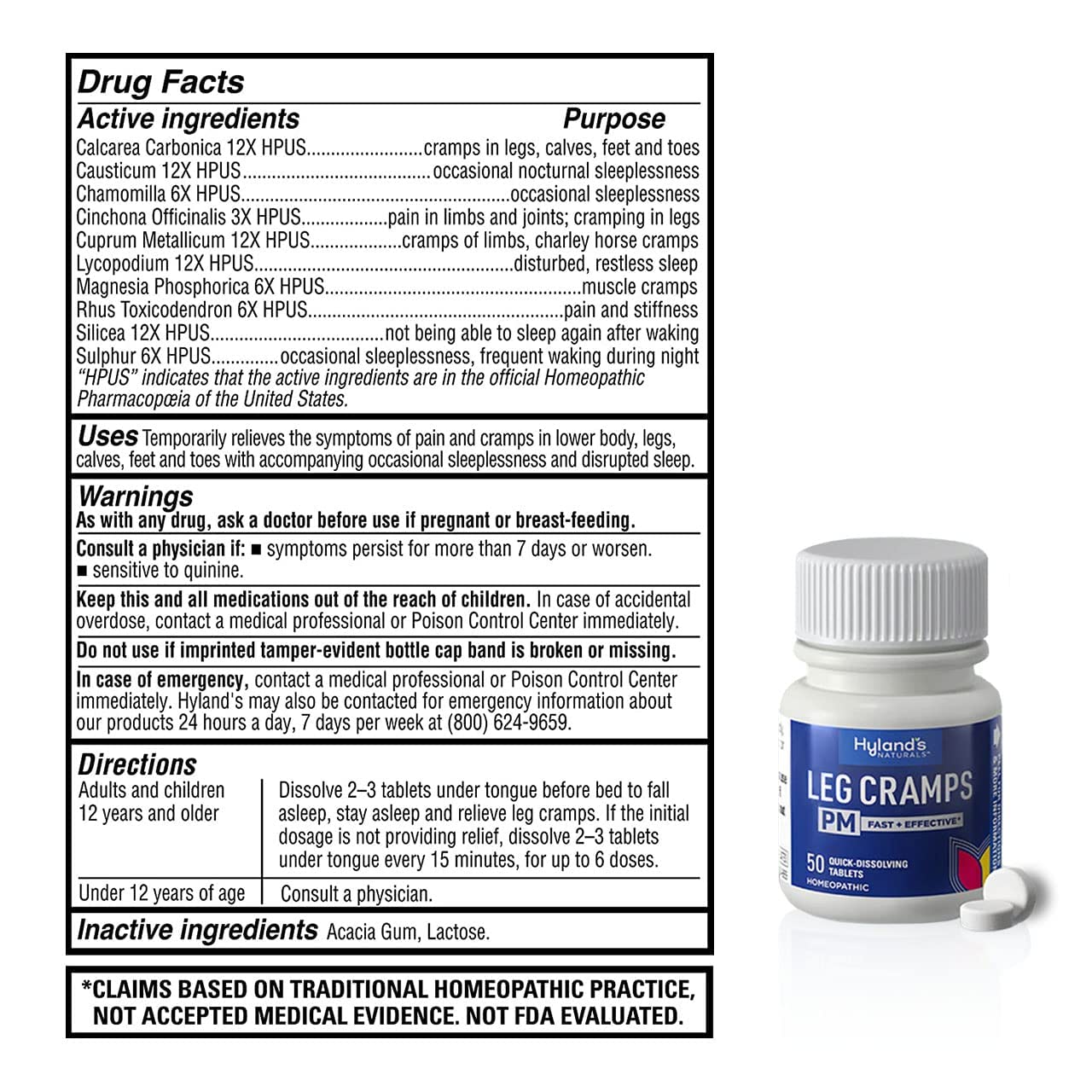 Bundle of Hyland's Leg Cramps Tablets, 100 Count and Leg Cramps PM Nighttime Formula, Natural Relief of Calf, Foot and Leg Cramps, 50 Count Hyland's Au supplements