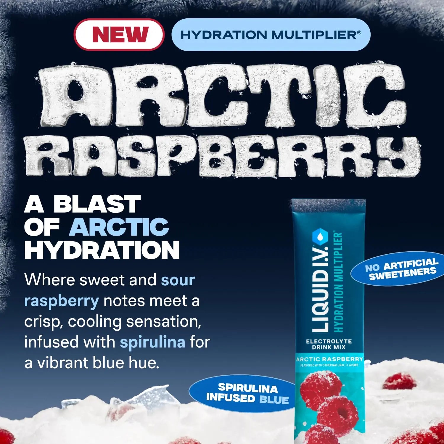 Liquid I.V.® Hydration Multiplier – Arctic Raspberry | Electrolyte Powder Drink Mix | 3 Pack (48 Servings) Liquid I.V. Au supplements
