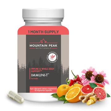 Mountain Peak Nutritionals Immuni-T Advanced Immune Support Supplement - 4-in-1 Formula with Vitamin C, A, Zinc, & Mushroom Blend - Daily Wellness & Seasonal Defense (60 Vegetarian Capsules) Mountain Peak Nutritionals Au supplements