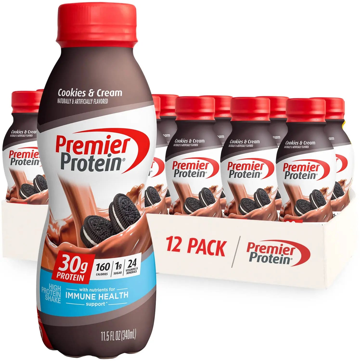 Premier Protein Shake, Cookies & Cream, 30g Protein, 1g Sugar, 24 Vitamins & Minerals Premier Protein Au supplements