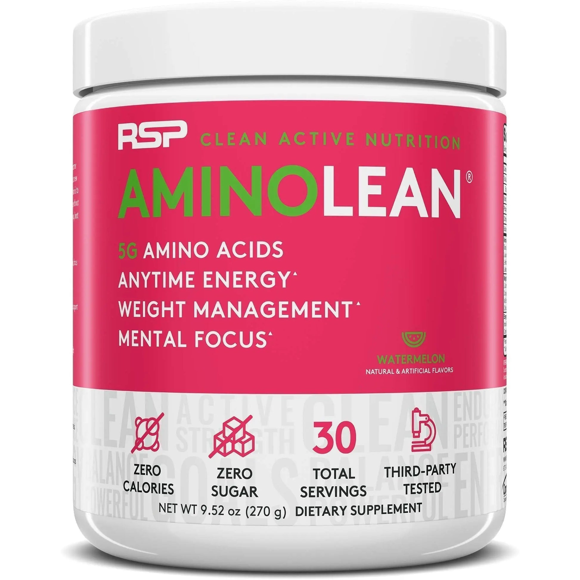 RSP NUTRITION AminoLean Pre Workout Energy (Watermelon 30 Servings) with TrueFit RSP NUTRITION Au supplements