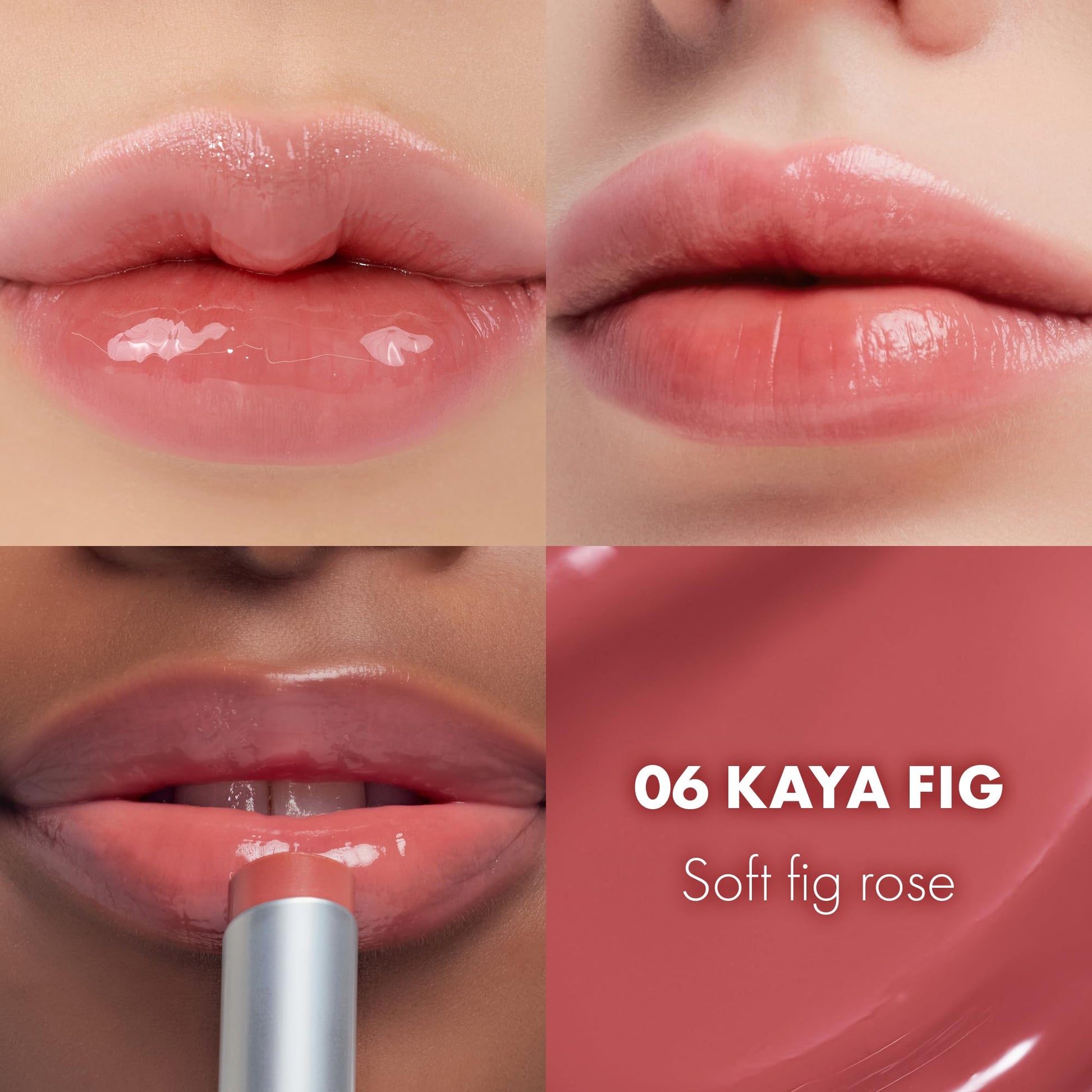 rom&nd GLASTING MELTING BALM #06 Kaya Fig - Vegan K-Beauty Tinted Lip Balm for Crystal Water-Gloss Shine, Deep Hydration & MLBB Rosy Nude Color | Non-Sticky, Long-Lasting Comfort for All Ages rom&nd Au supplements