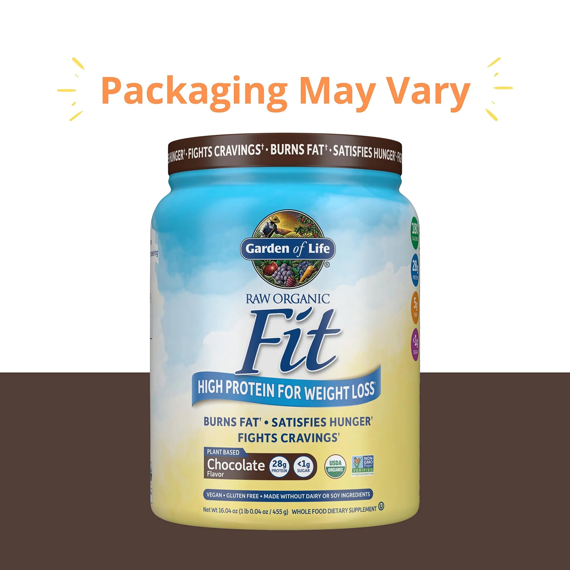 Garden of Life Raw Organic Fit Vegan Protein Powder Chocolate, 28g Plant Based Protein Garden of Life Au supplements