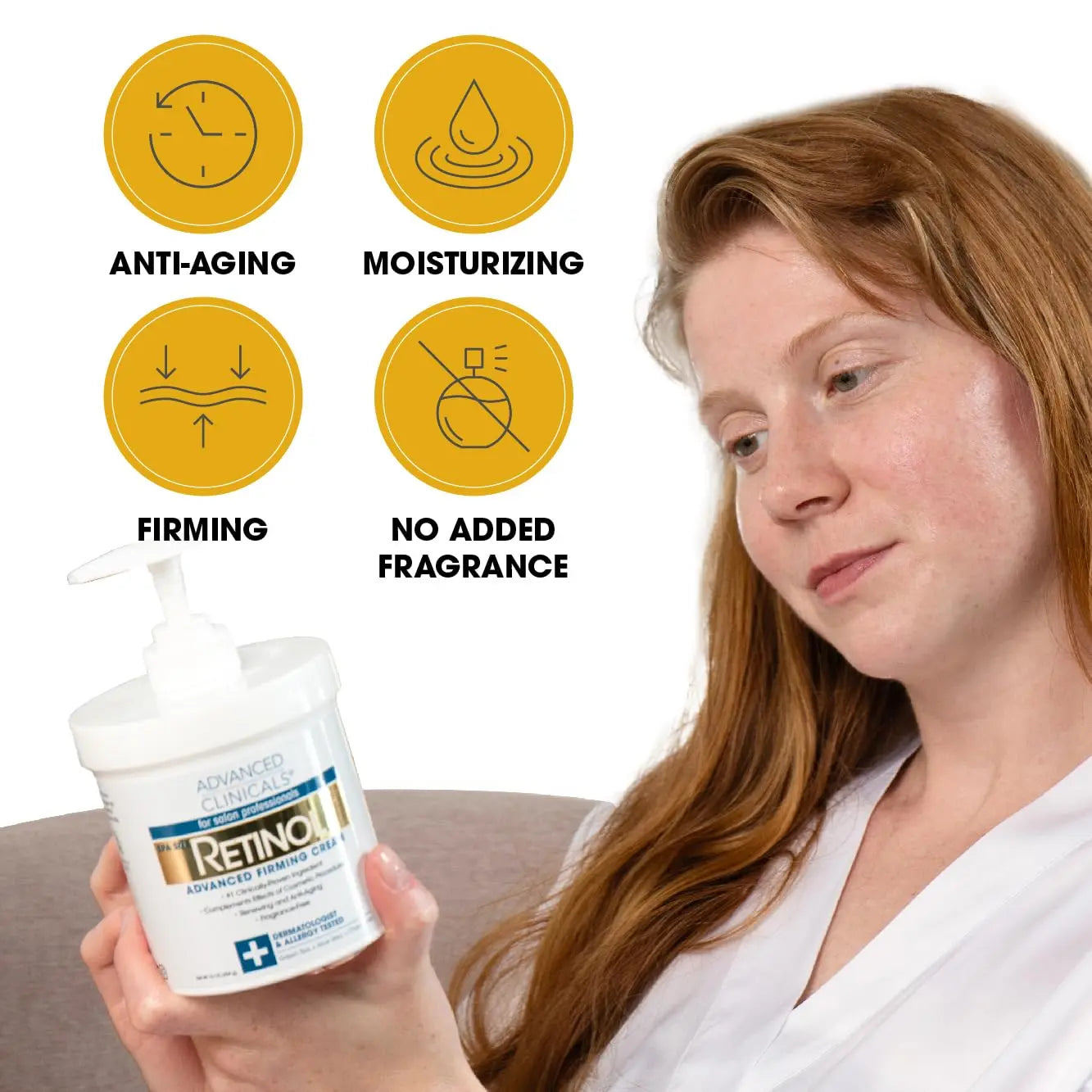 Advanced Clinicals Retinol Body Lotion + Collagen Cream 2pc Body Skin Care Set Advanced Clinicals Au supplements