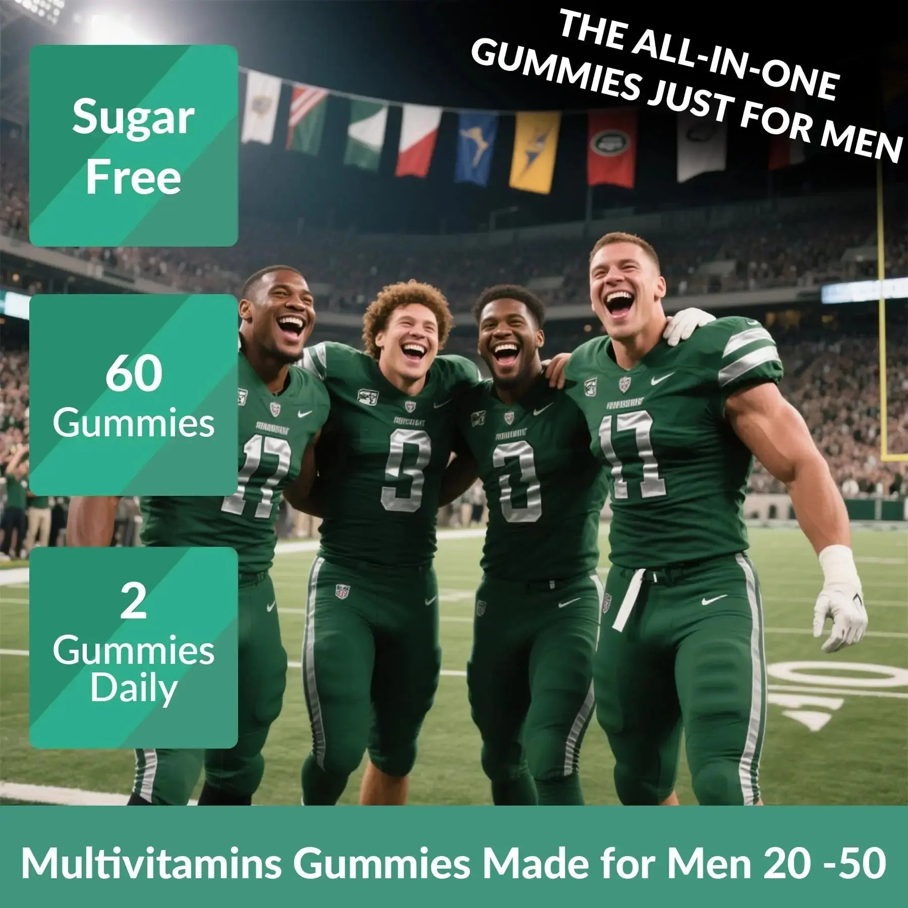 2 Pack Mens Multivitamins Gummies- Methylated Multivitamin for Men with Coq 10, Vegan Omega 3, Vitamins A C E D3 K2 B6 B12 B1 B2 Vigorintha Au supplements