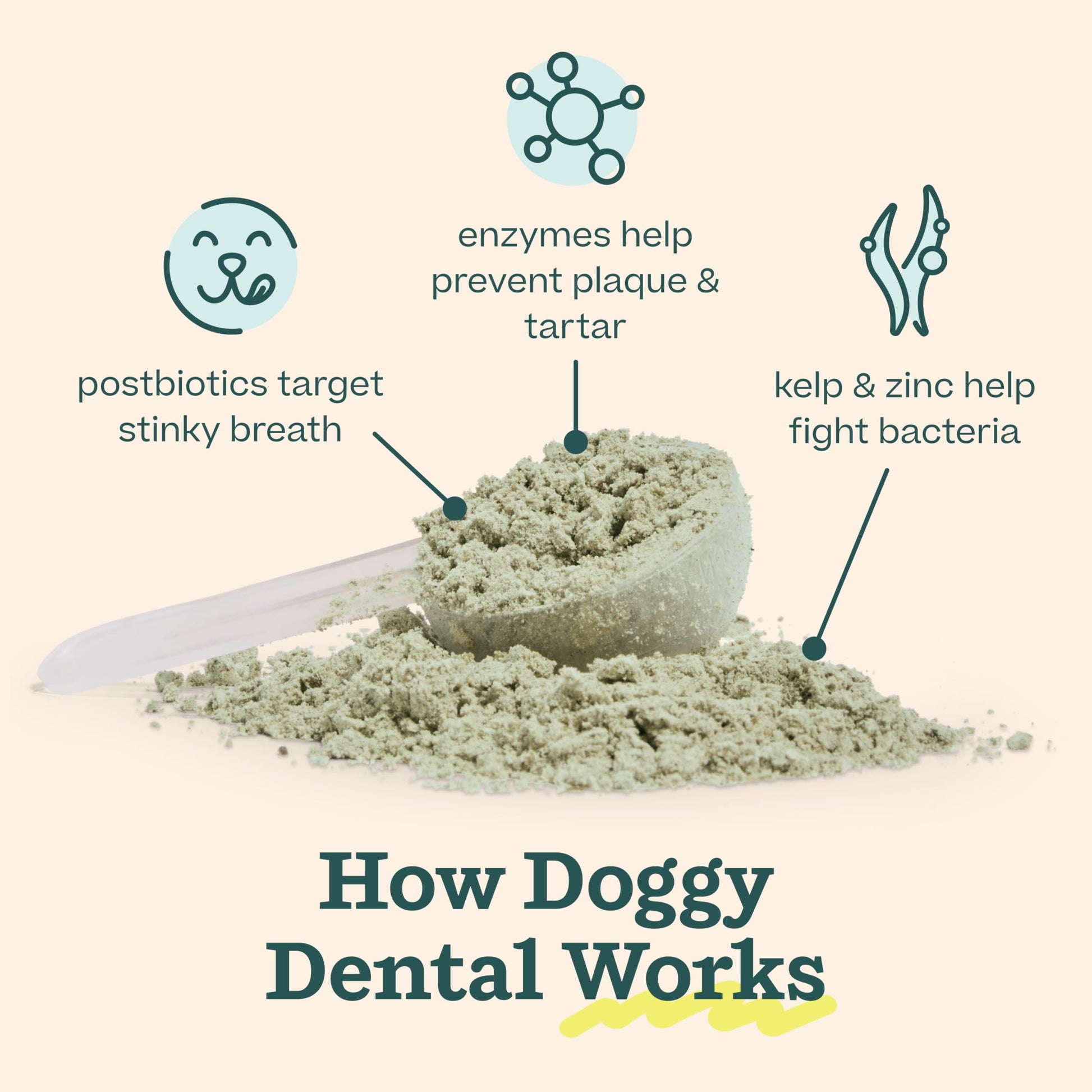 Woof Doggy Dental Pupsicle Mix - Dog Teeth Cleaning Powder for The Pupsicle - Long Lasting Postbiotic Dental Enzyme Mix to Support Oral Health for Dogs WOOF Au supplements