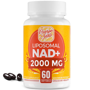Cuerpo Sano 2000 MG NAD Supplement, Liposomal NAD+ with High Absorption, More Efficient Than Nicotinamide Riboside, Pure & Plus Boosting Supplement, Aging Defense, Metabolism & Cellular, 60 softgels Cuerpo Sano Au supplements