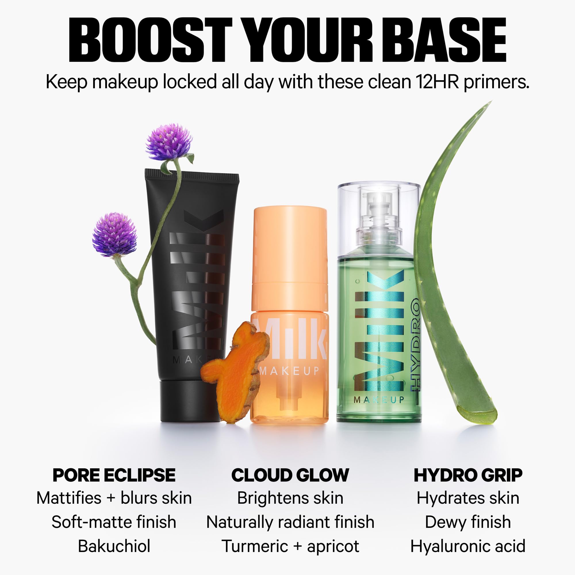 Milk Makeup Hydro Grip Primer with Hyaluronic Acid + Niacinamide – Hydrating Face Primer Grips Makeup for Up to 12 Hours – Silicone-Free, Lightweight Gel with Dewy Finish – 0.33 oz Milk Makeup Au supplements