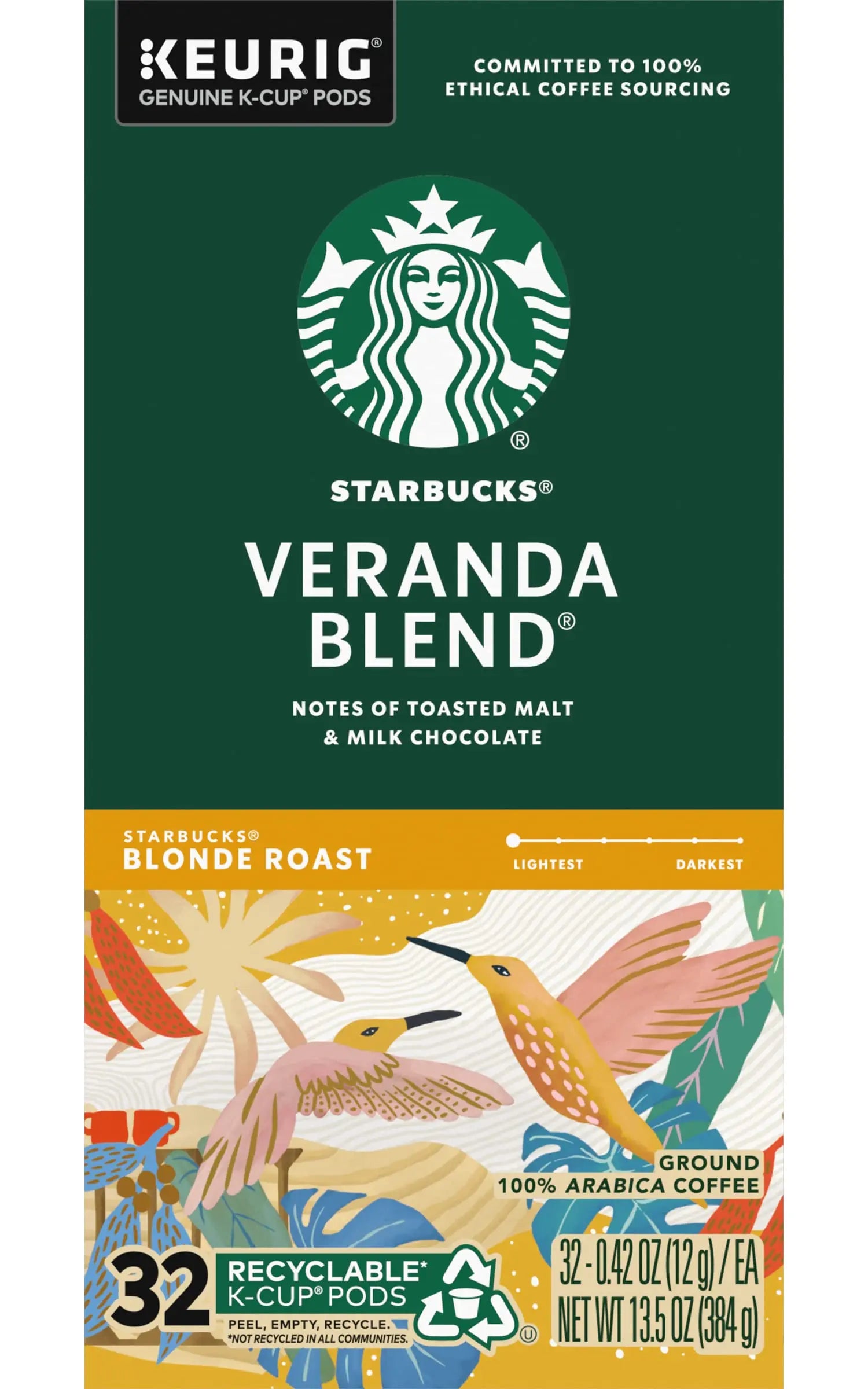 Starbucks Veranda Blend Coffee K-Cups,4/24 Pack-96 K-Cups Starbucks Au supplements