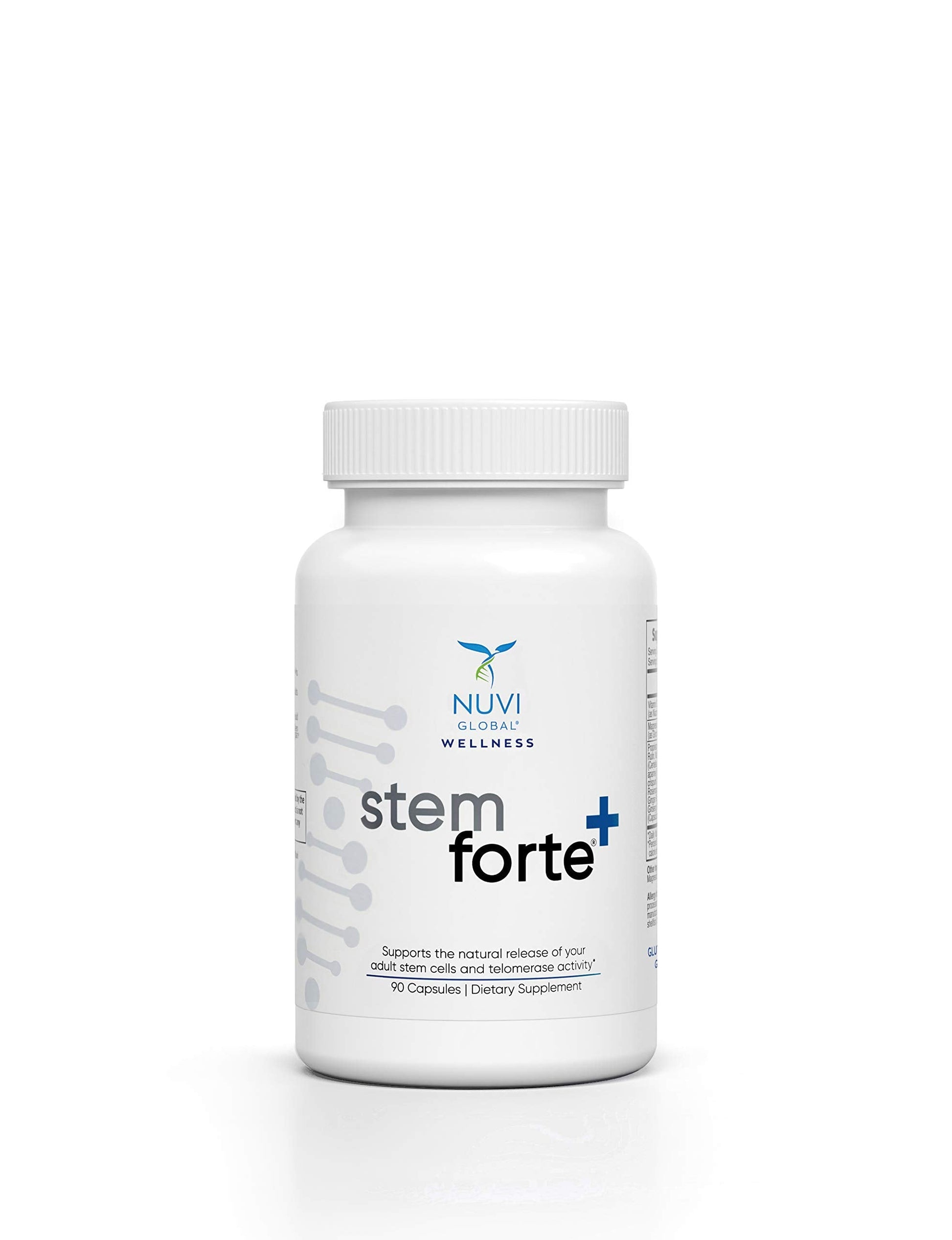 NuVi Global Stemforte Plus Stem Cell and Telomere Supplements – Cell Regeneration, Cell Growth & Telomere Support for Healthy Aging & Cellular Health – 90 Capsules for Men & Women NuVi Global Au supplements