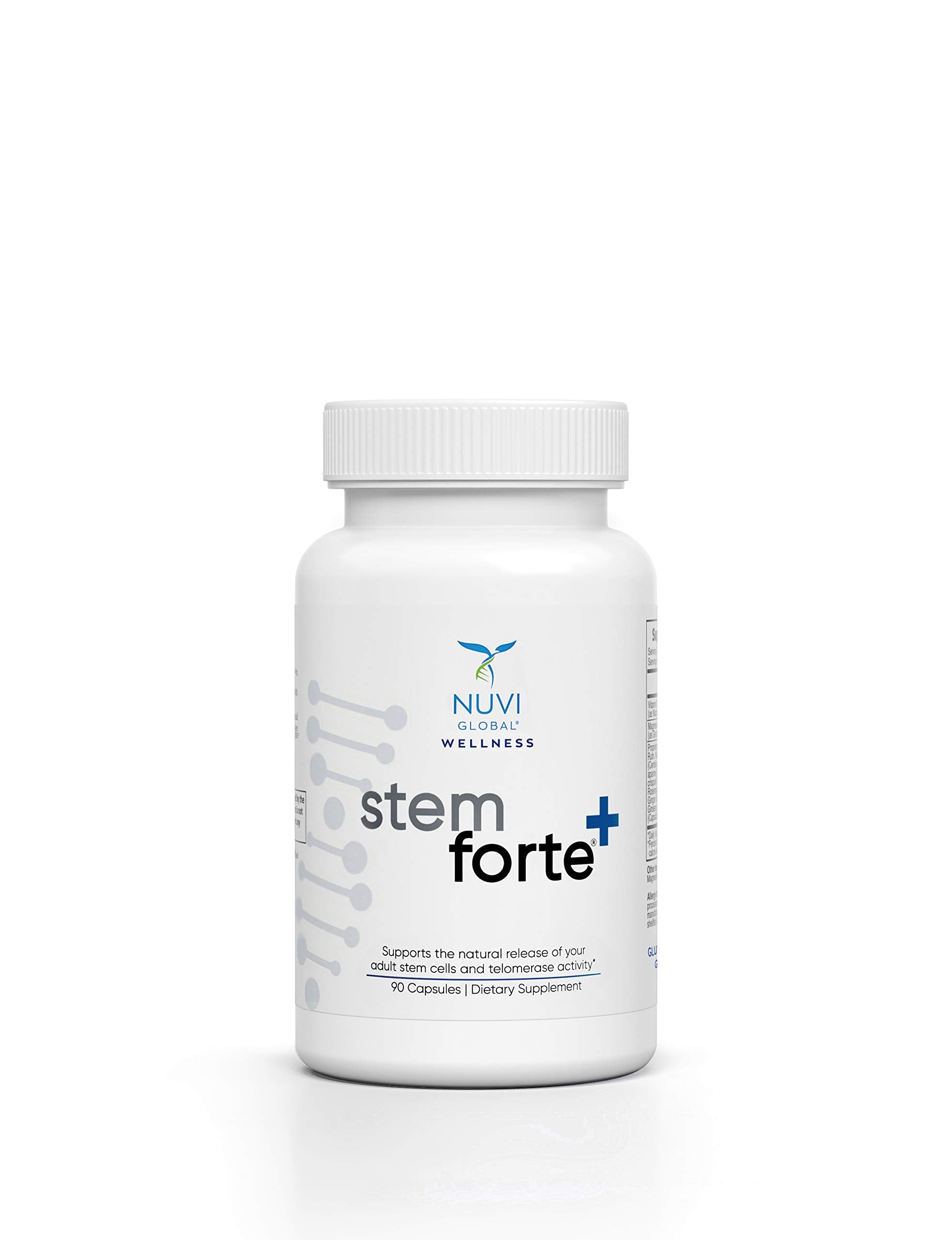 NuVi Global Stemforte Plus Stem Cell and Telomere Supplements – Cell Regeneration, Cell Growth & Telomere Support for Healthy Aging & Cellular Health – 90 Capsules for Men & Women NuVi Global Au supplements