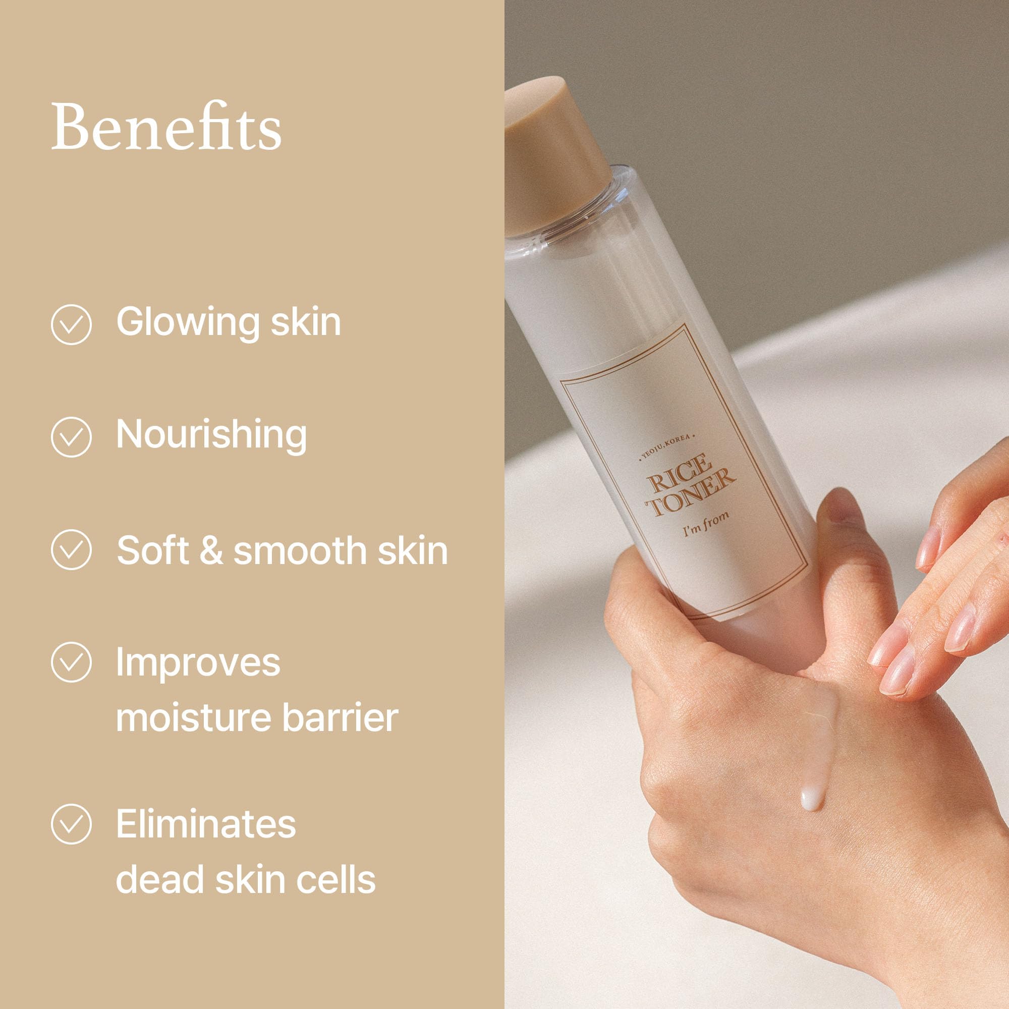 I'm From Rice Toner, 77.78% Rice Extract from Korea, Glow Essence with Niacinamide I'm from Au supplements
