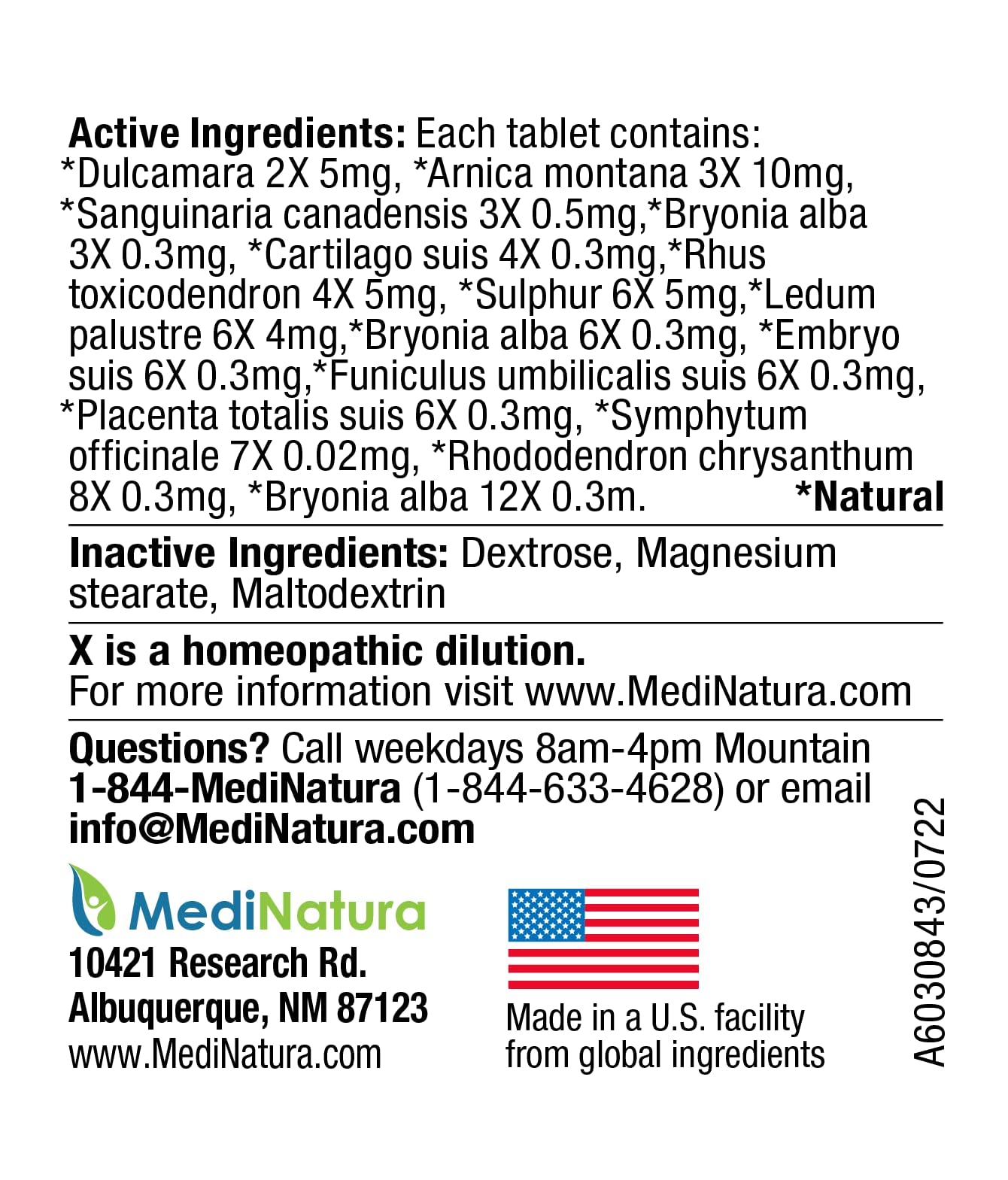 MediNatura Whole Body + Joints Bundle T-Relief Arnica +12 Natural Arthritis Pain Tablets 100ct + T-Relief Arnica +12 Natural Pain Relieving Tablets 100ct MediNatura Au supplements