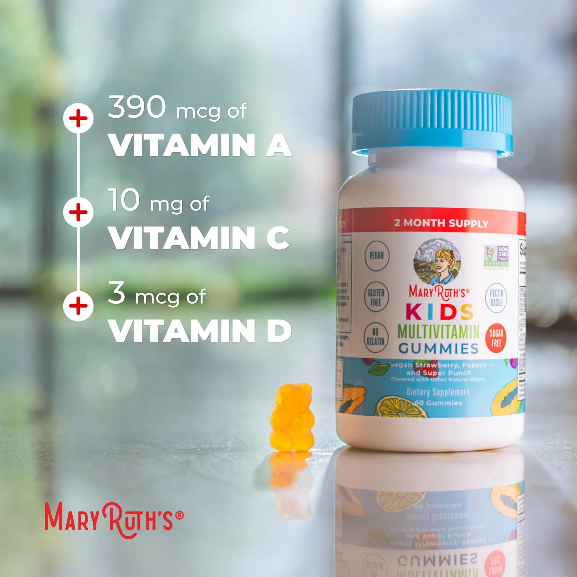 MARYRUTH'S Kids Vitamins | Multi | Sugar Free | 2 Month Supply | Kids Multivitamin Gummies for Ages 2+ | Vegan | Only 1 Gummy a Day | 60 Count MARYRUTH'S Au supplements