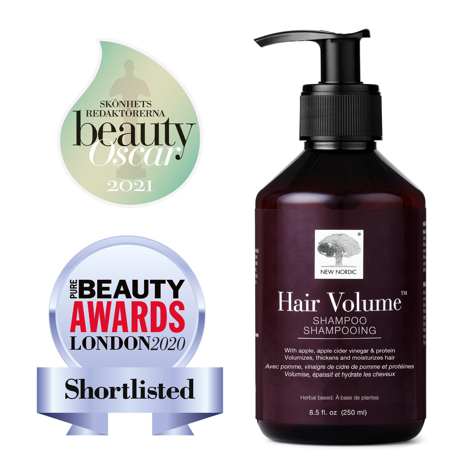 New Nordic Hair Volume Shampoo 250ml - Herbal Volumising Shampoo For Dry Damaged Hair - Suitable for Men and Women NEW NORDIC Au supplements