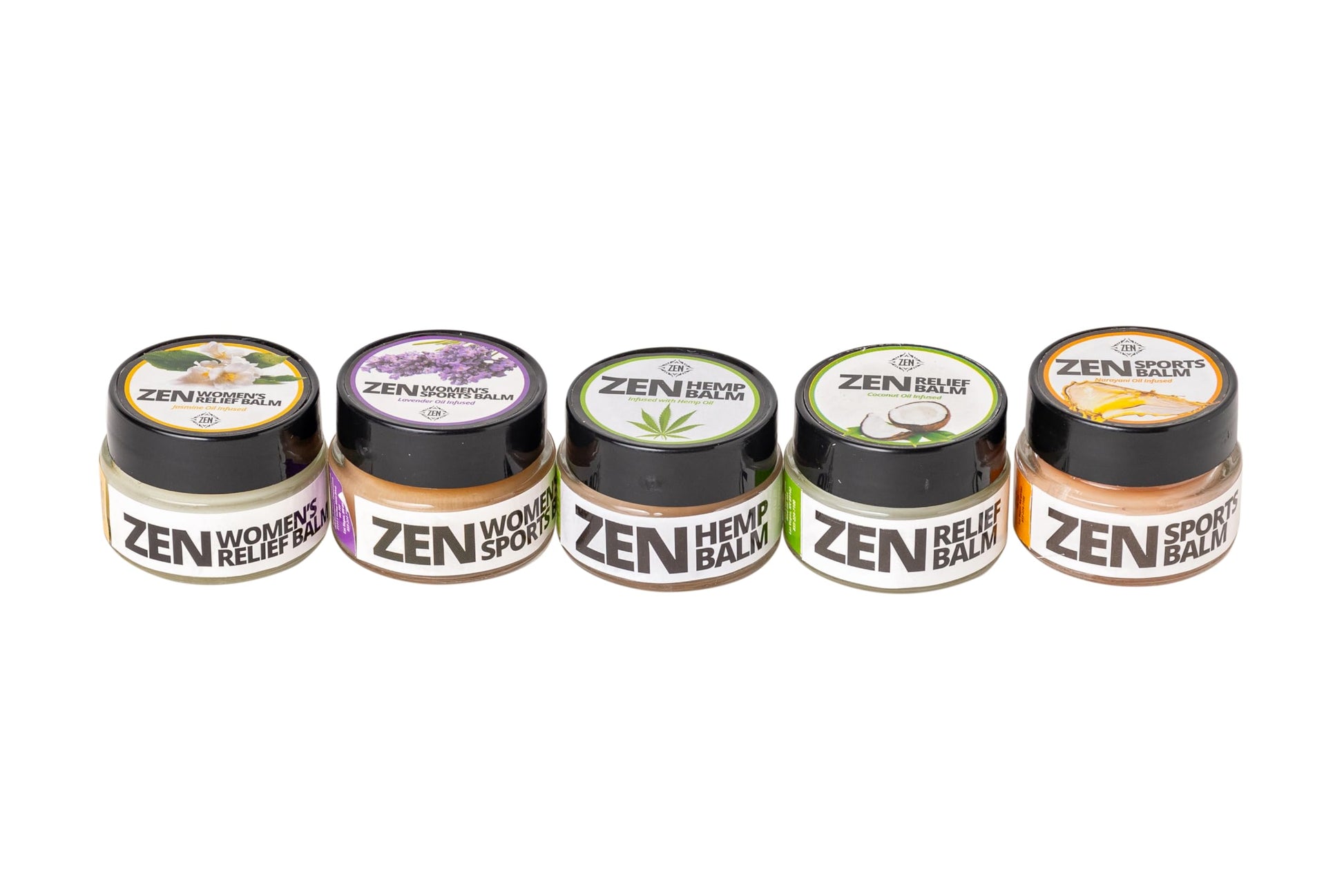ZEN Variety Pack – Plant-Based Topical Balm Collection – Includes Relief, Sports, Women’s Sports, Women’s Relief & Hemp – 0.7 oz Each – #TrustedByLegends ZEN Au supplements