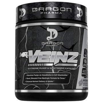 DRAGON PHARMA Mr. Veinz Stim Free Pre-Workout, Extreme Pump & Nootropic Catalyst DRAGON PHARMA Au supplements