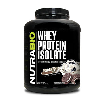 NutraBio Whey Protein Isolate Supplement – 25g of Protein Per Scoop with Complete NutraBio Au supplements